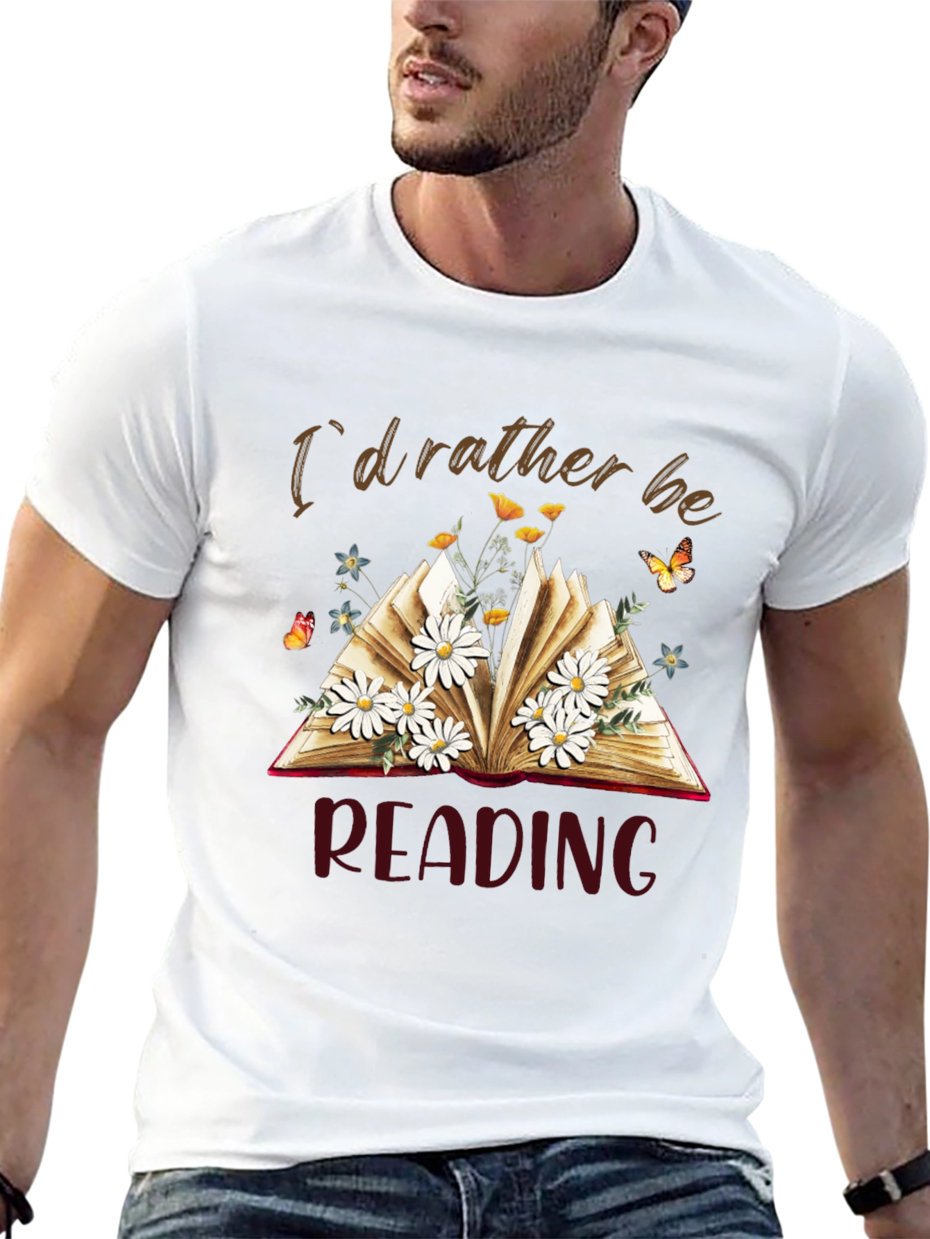 Id Rather Be Reading Black T-Shirt