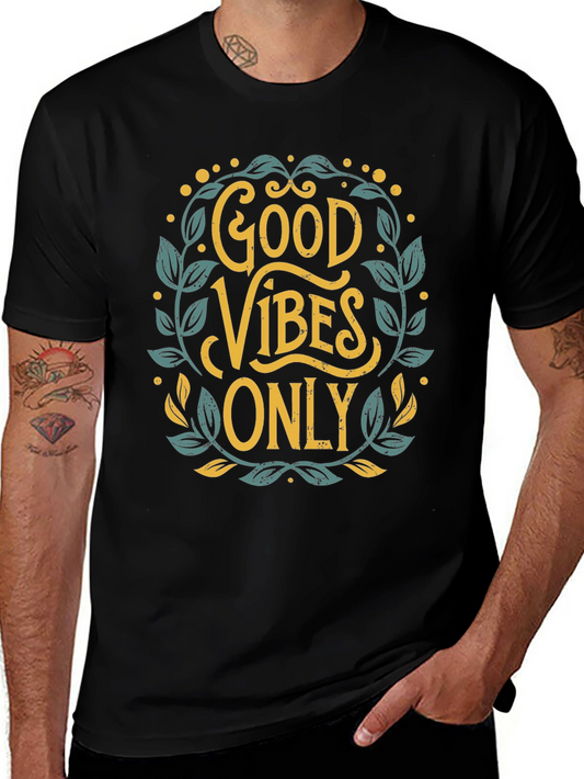 Good Vibes Only Graphic Tee - Trendy Casual Comfort