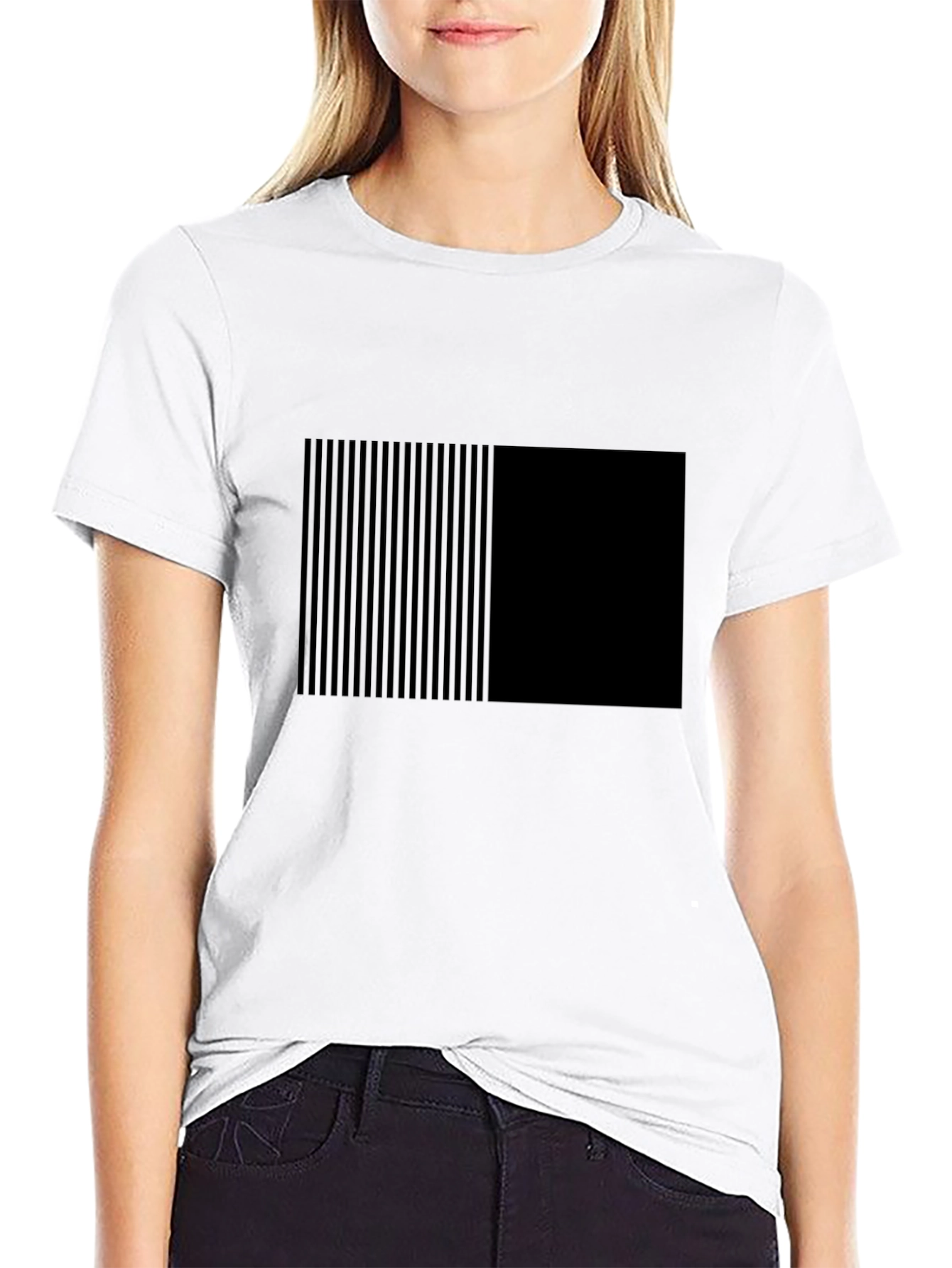 Modern Black Graphic Tee - Striking Design