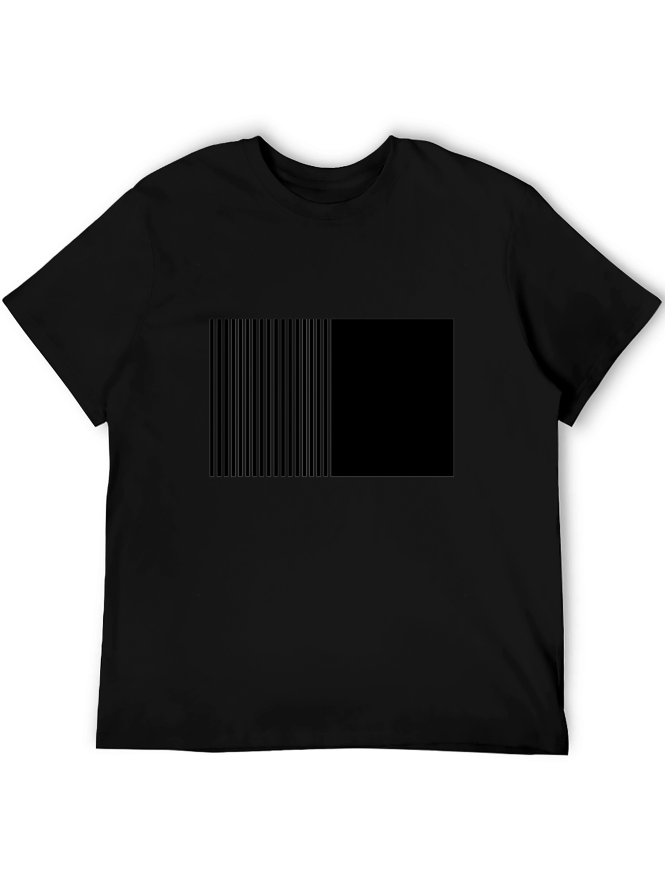 Modern Black Graphic Tee - Striking Design