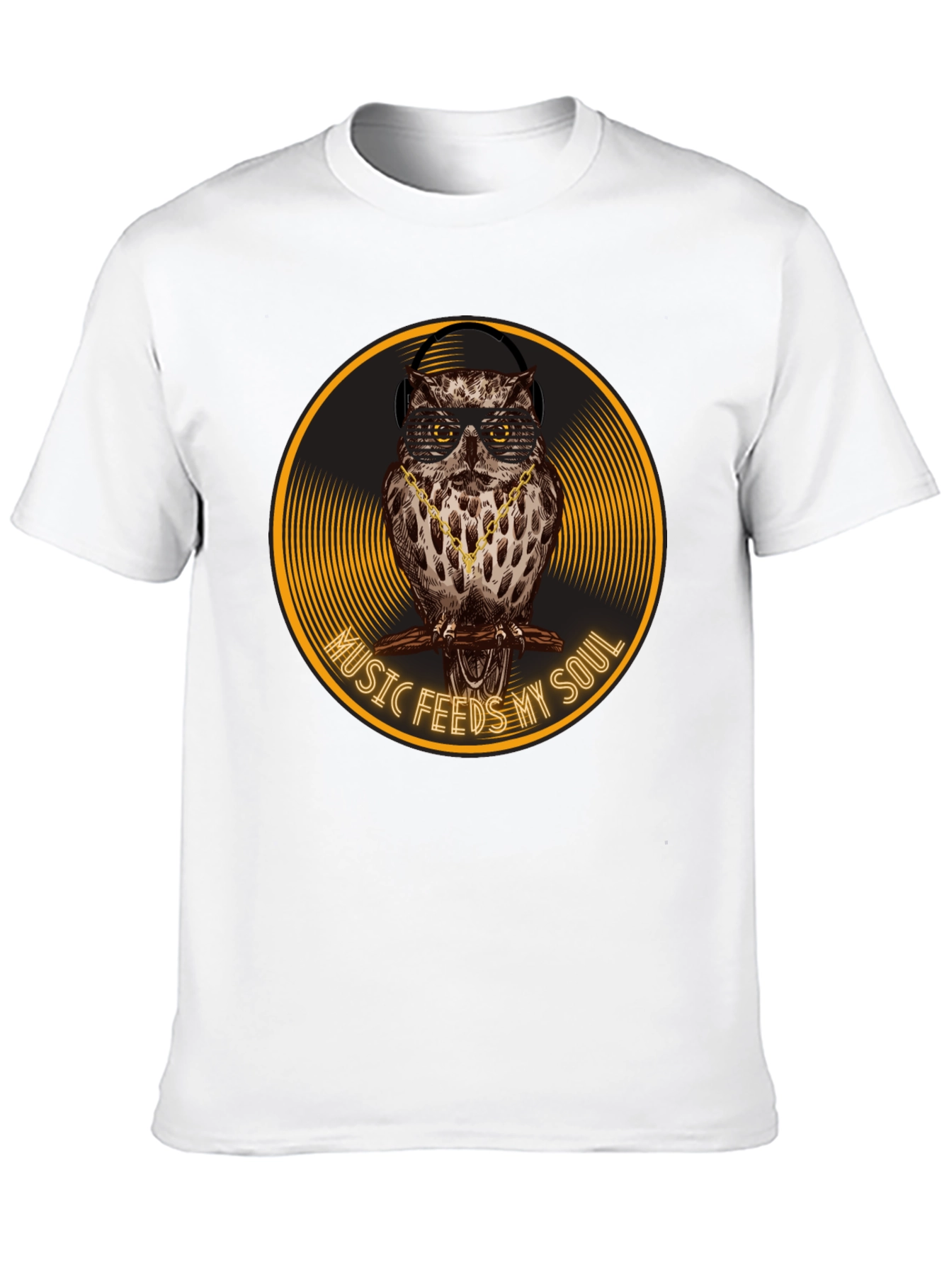 Music Feeds My Soul Owl Graphic Tee
