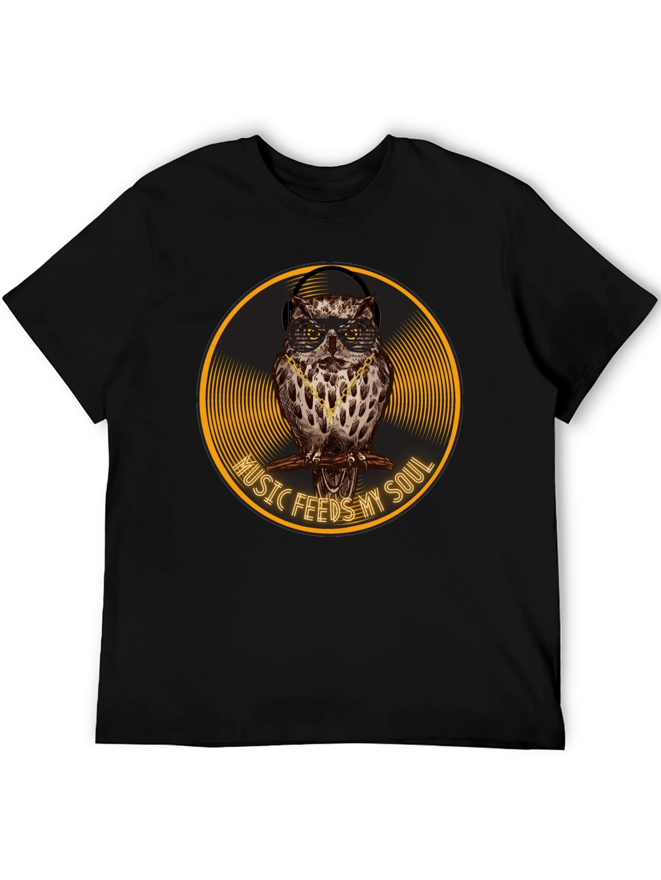 Music Feeds My Soul Owl Graphic Tee