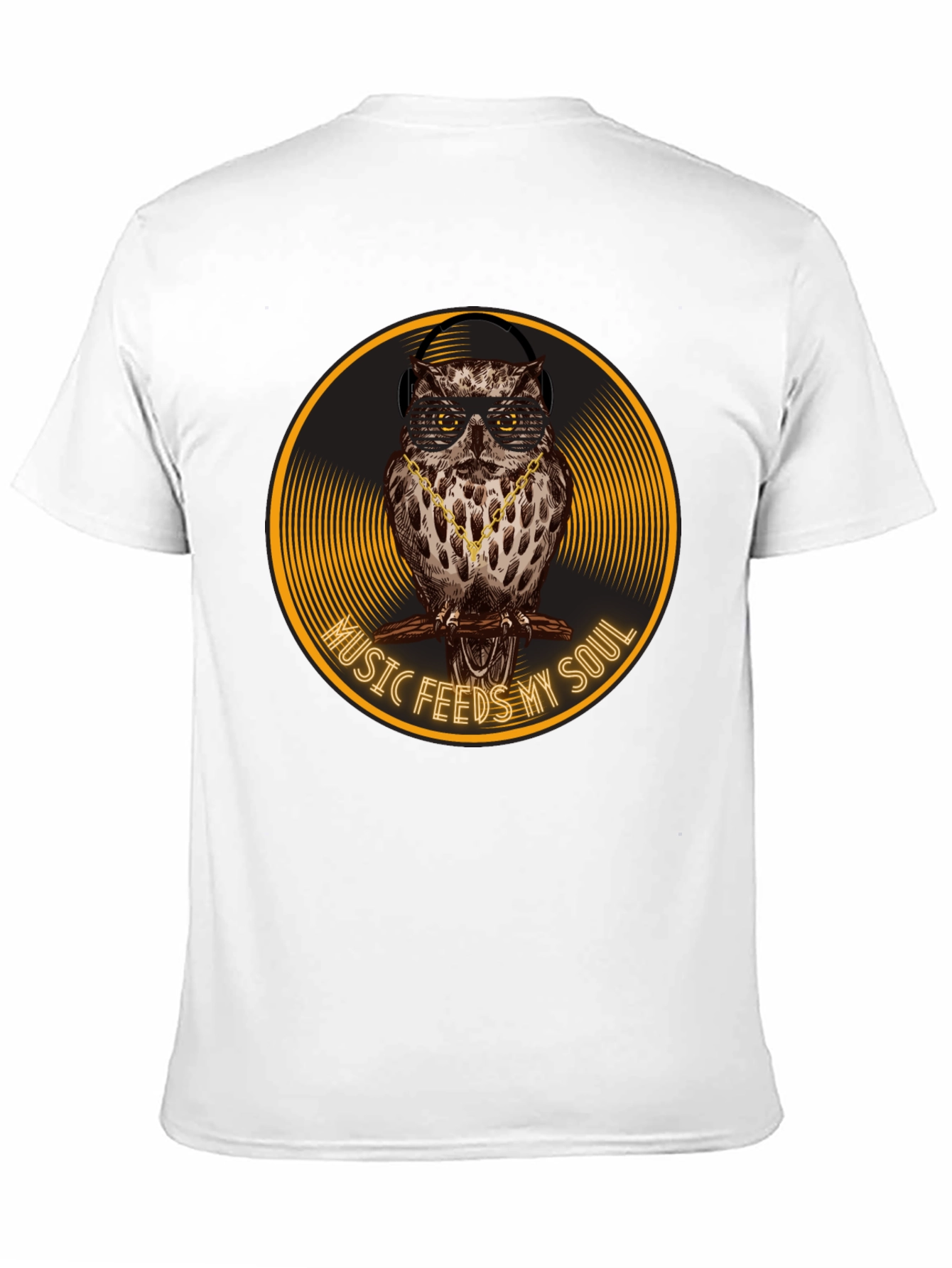 Music Feeds My Soul Owl Graphic Tee