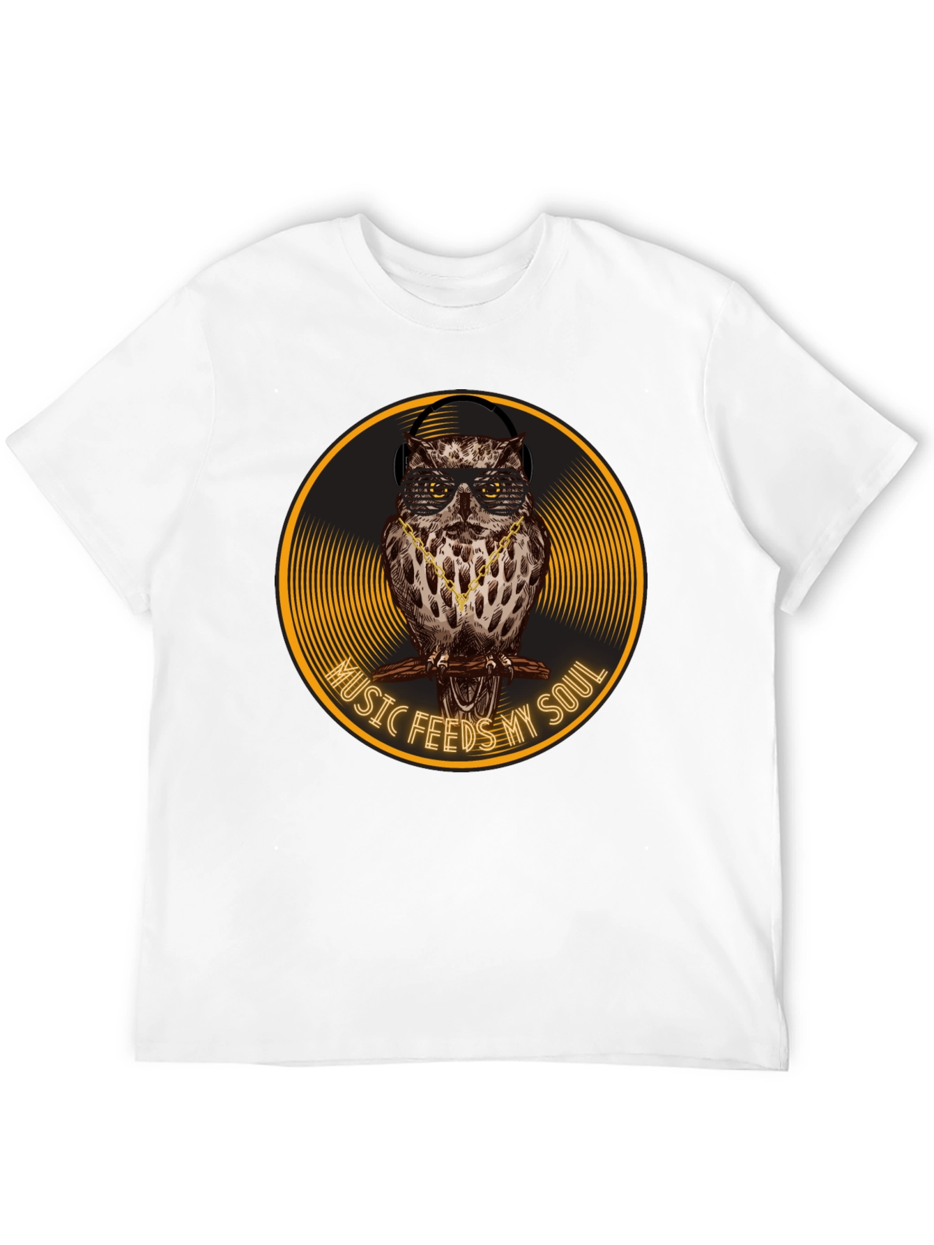 Music Feeds My Soul Owl Graphic Tee