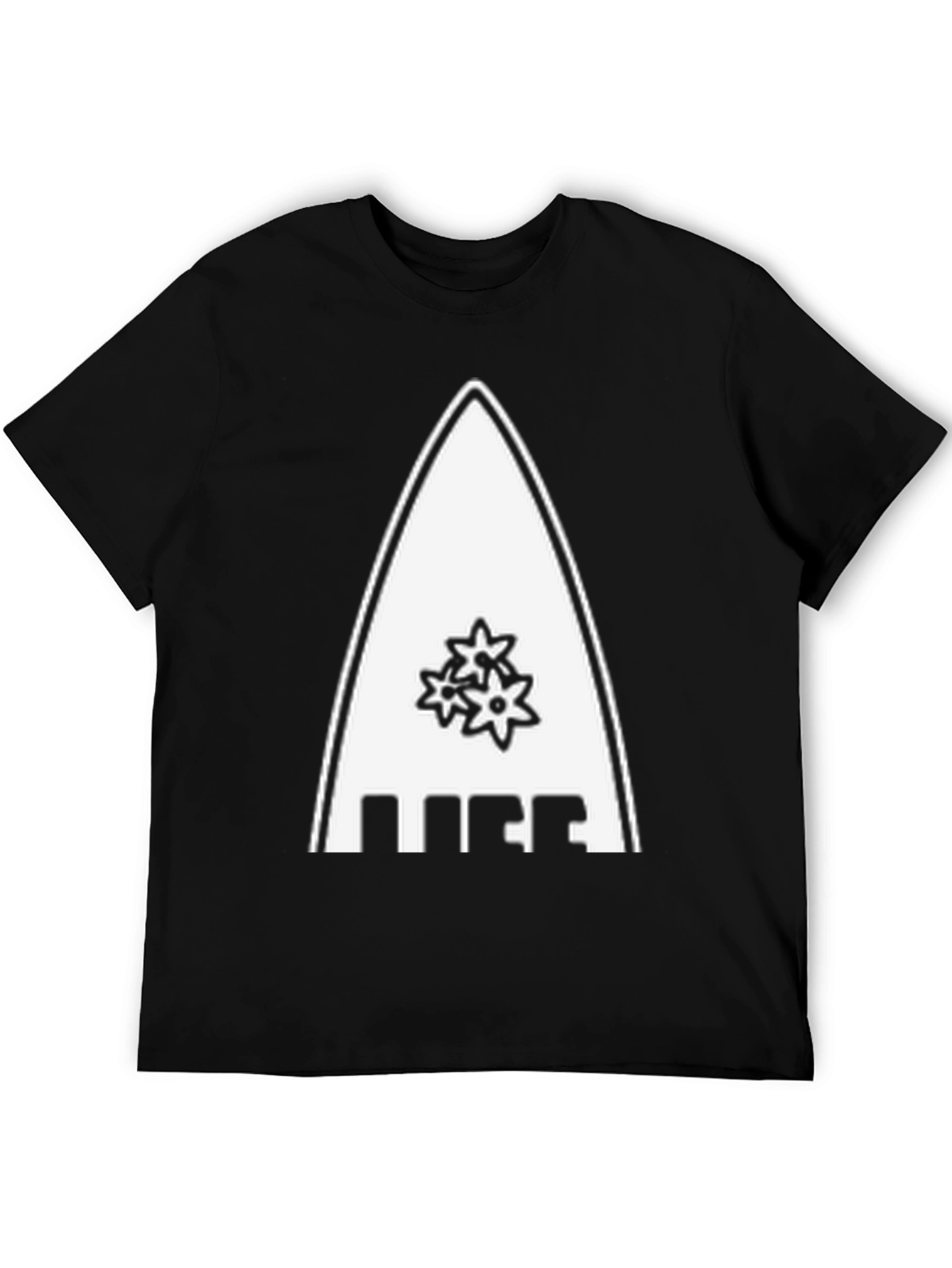 Reef Surfboard Tee - Black Graphic T-Shirt