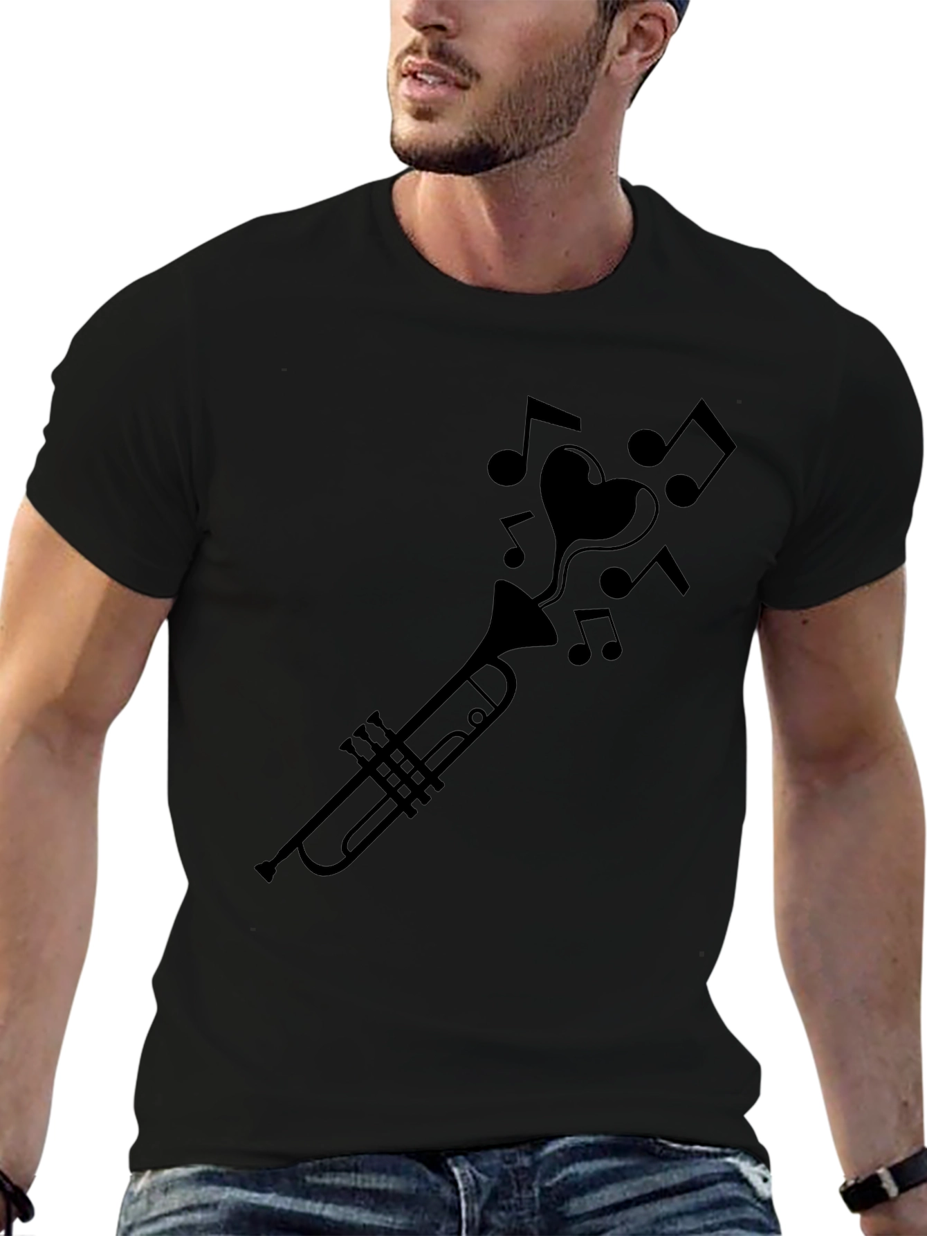 Musical Heartbeat T-Shirt - Trumpet Love!