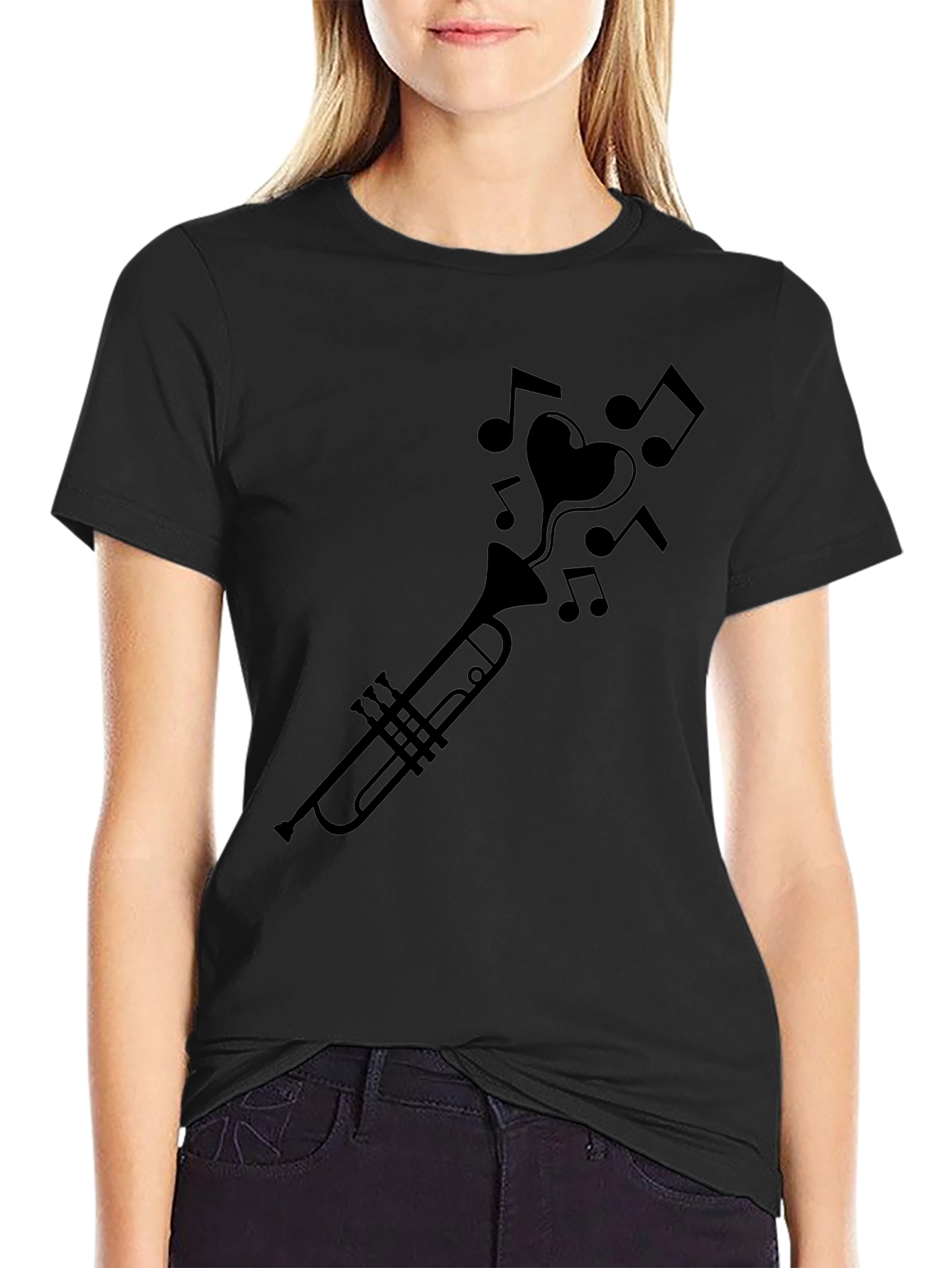 Musical Heartbeat T-Shirt - Trumpet Love!