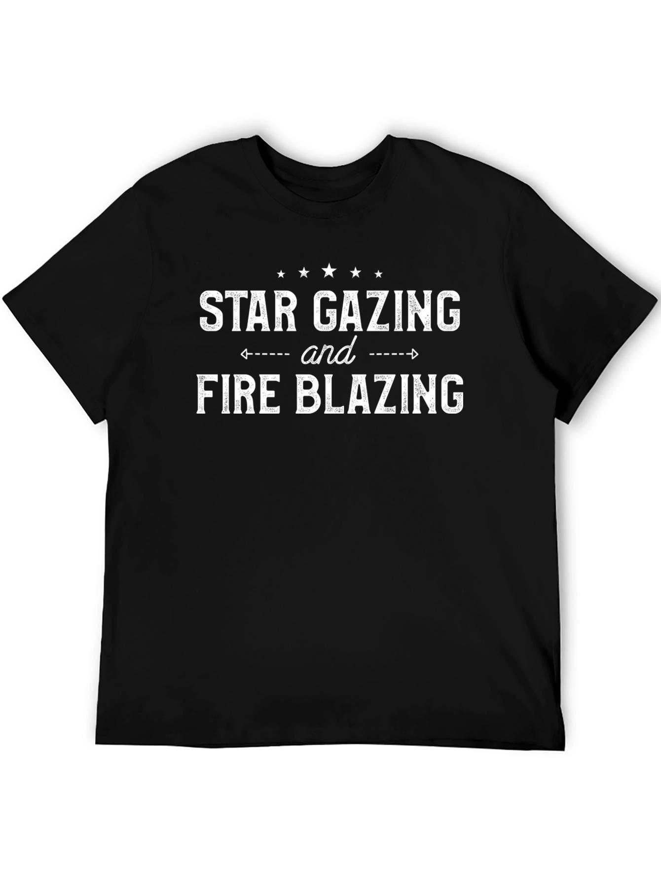 Star Gazing Fire Blazing Graphic T-Shirt
