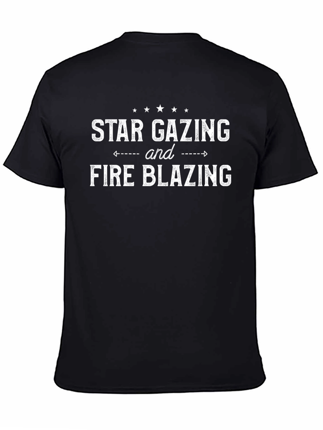 Star Gazing Fire Blazing Graphic T-Shirt