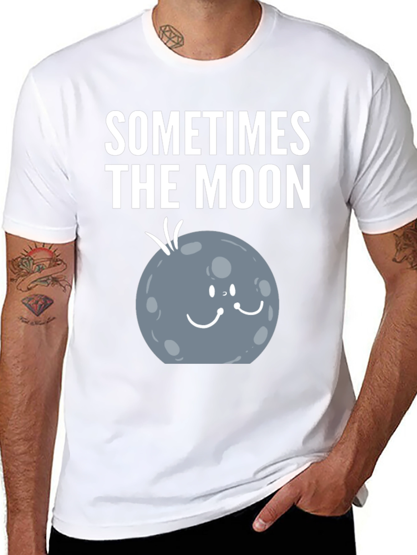 Sometimes the Moon Funny Graphic T-Shirt