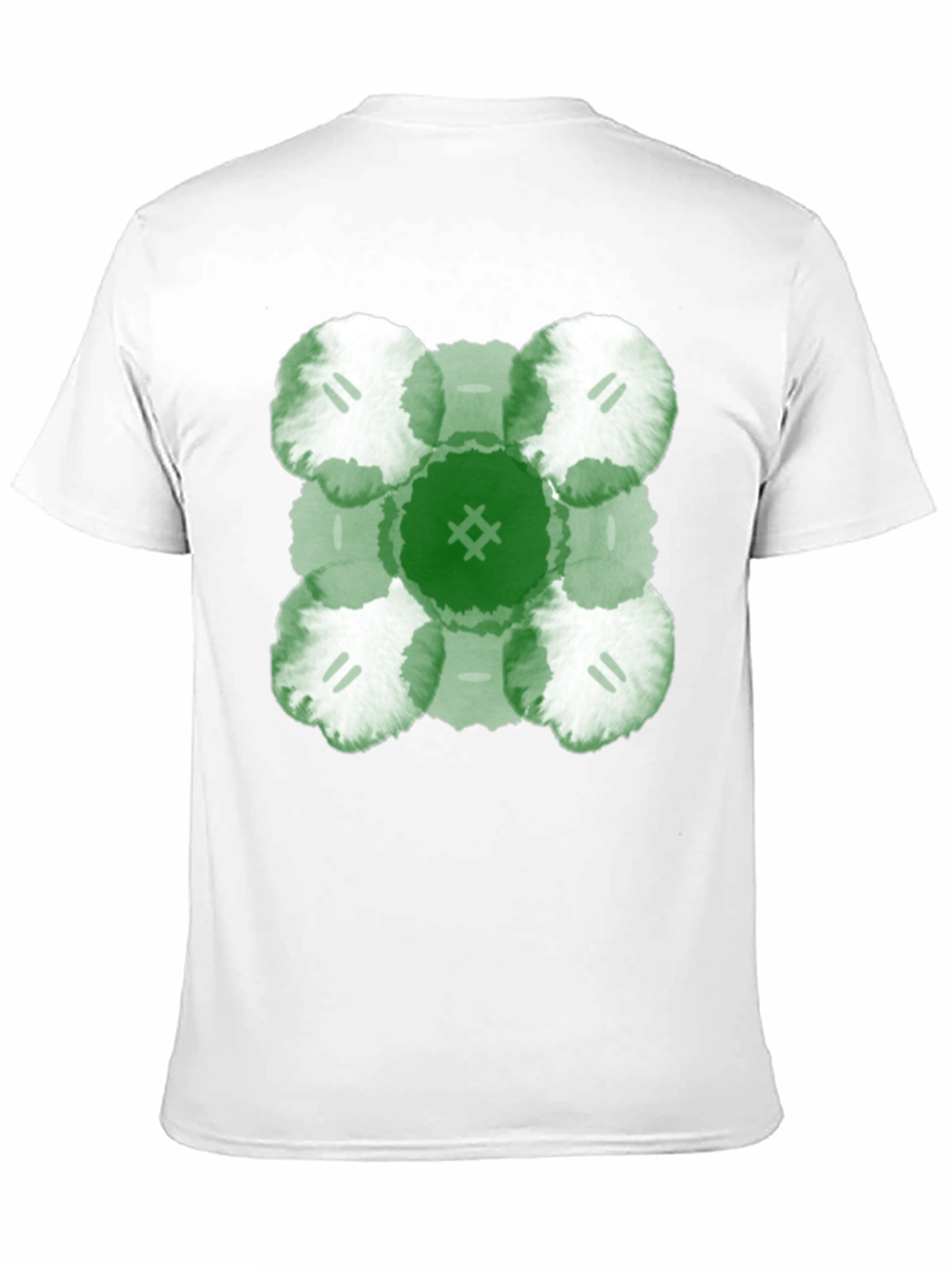 Abstract Green Floral T-Shirt