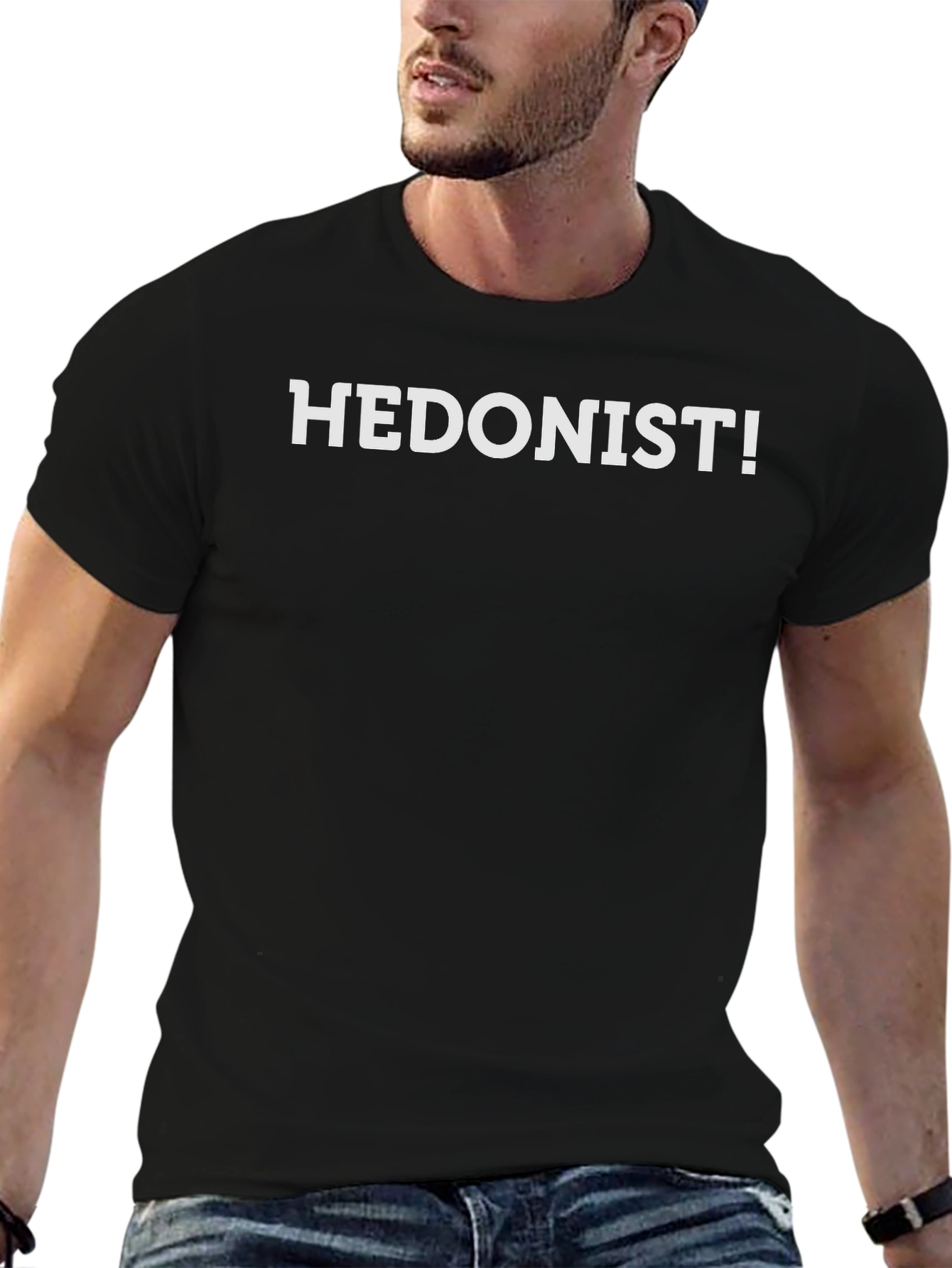 Hedonist! Graphic Tee - Black Casual T-Shirt