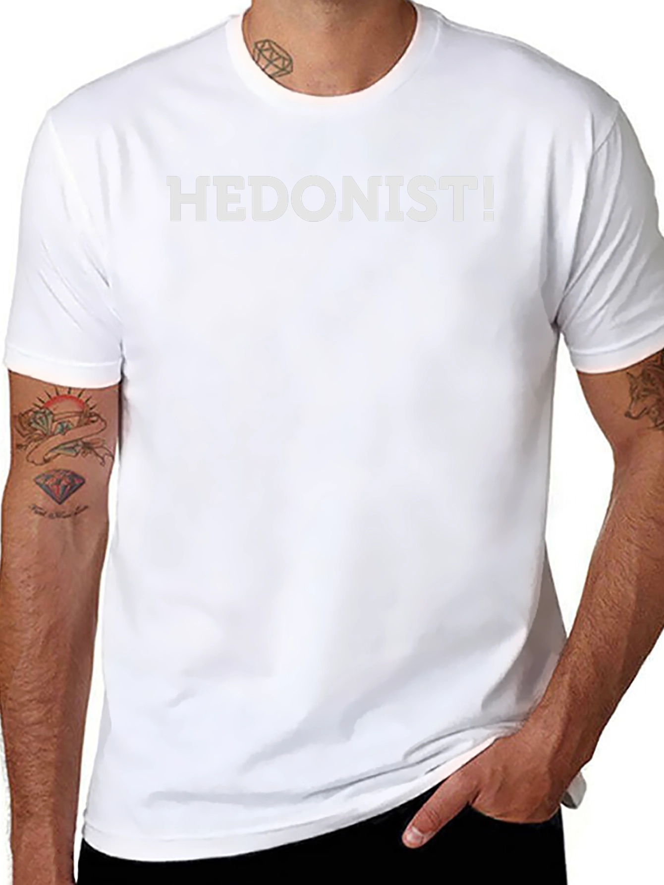 Hedonist! Graphic Tee - Black Casual T-Shirt