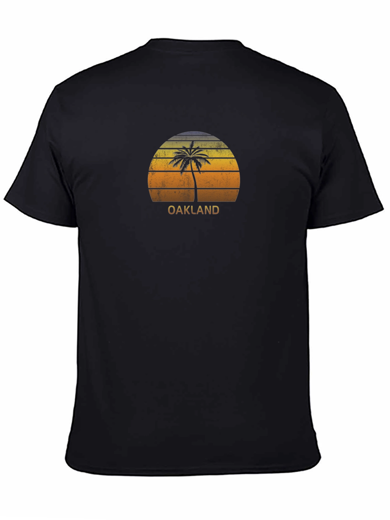 Oakland Palm Tree Retro Sunset Graphic Tee