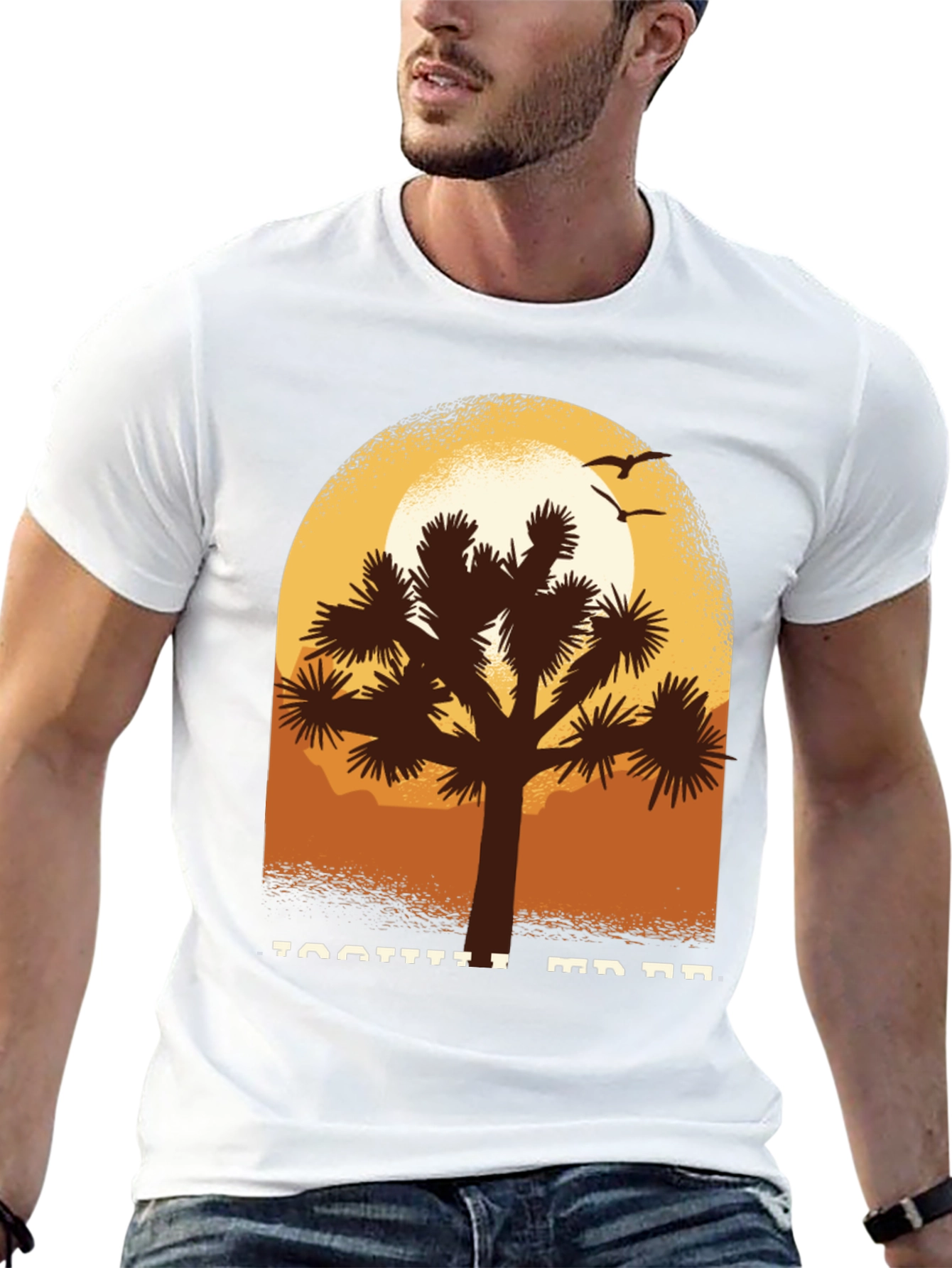 Joshua Tree Graphic Tee - Desert Sunset T-Shirt
