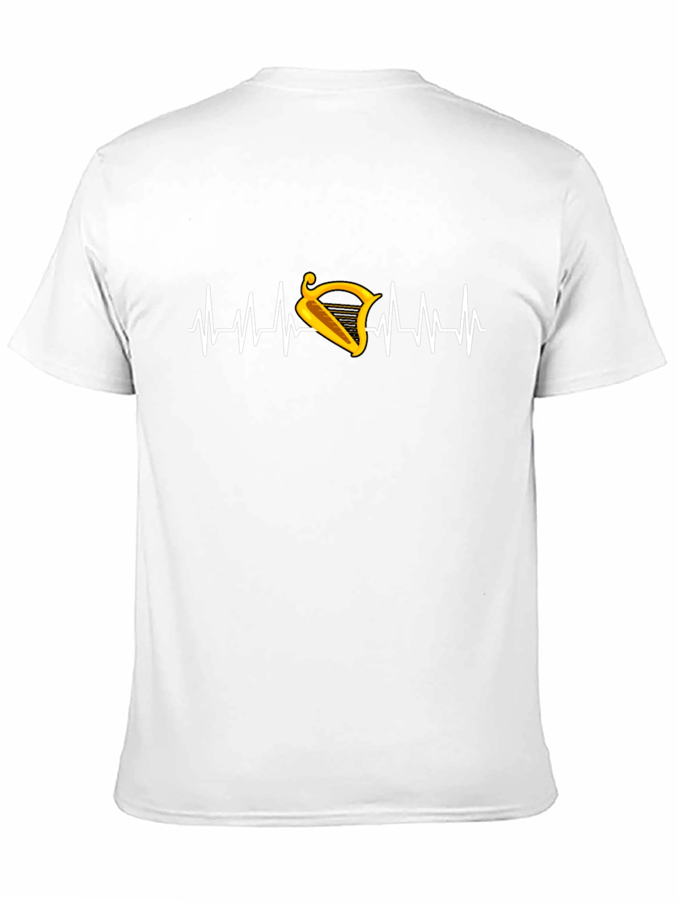 Harp Beat T-Shirt - Irish Music Heartbeat Tee