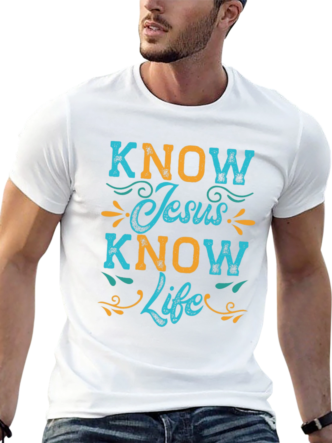 Know Jesus Know Life Graphic T-Shirt
