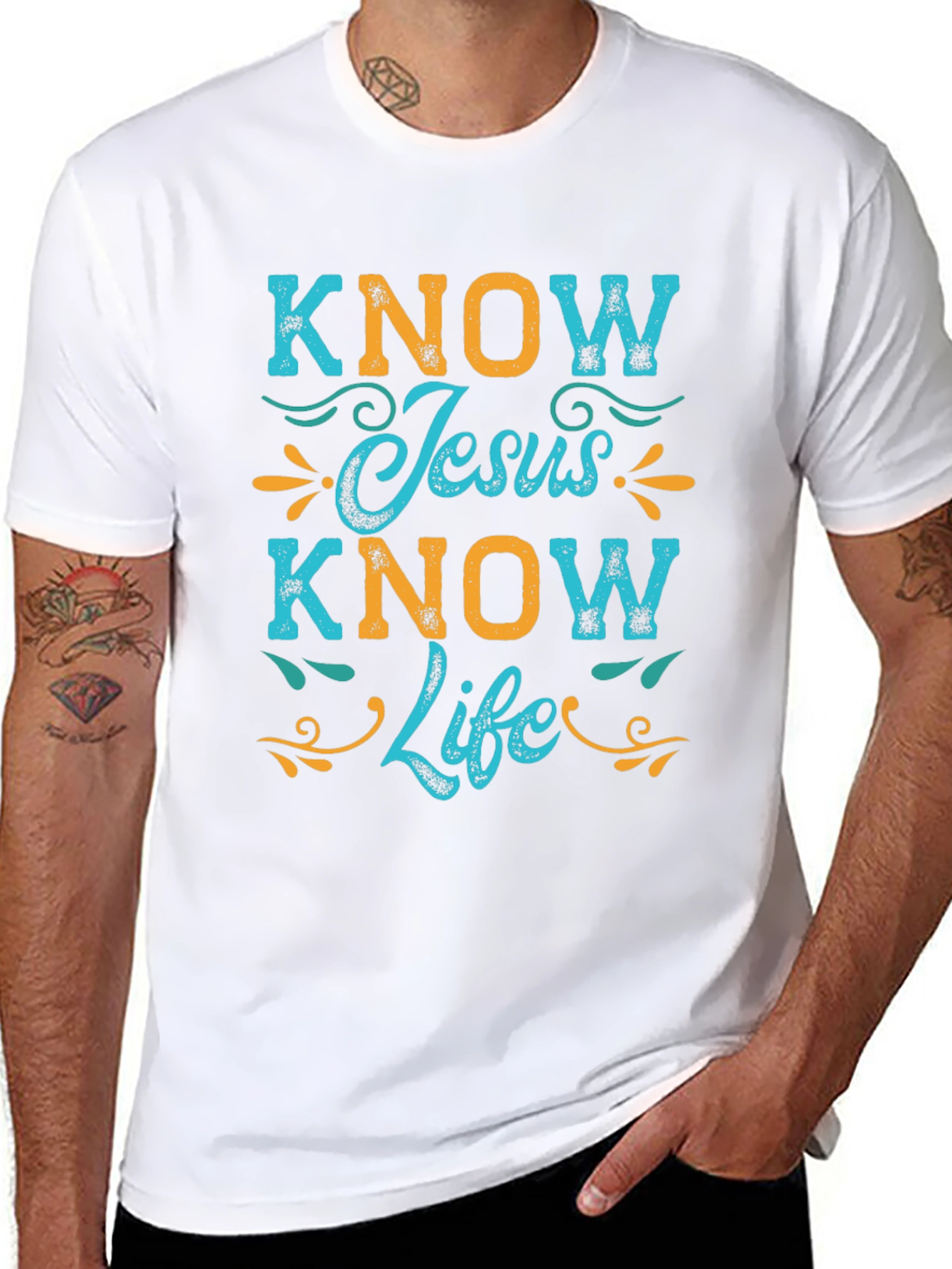 Know Jesus Know Life Graphic T-Shirt