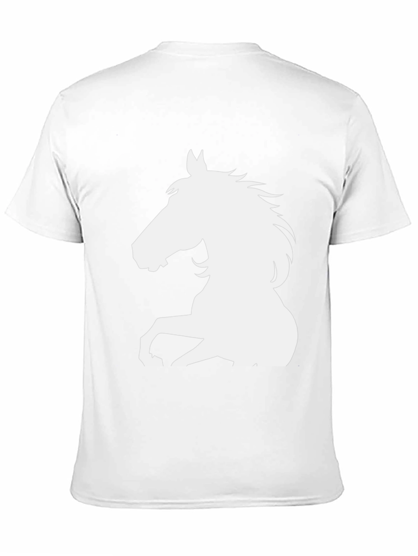 Black Horse Graphic Tee - Mens Casual Top