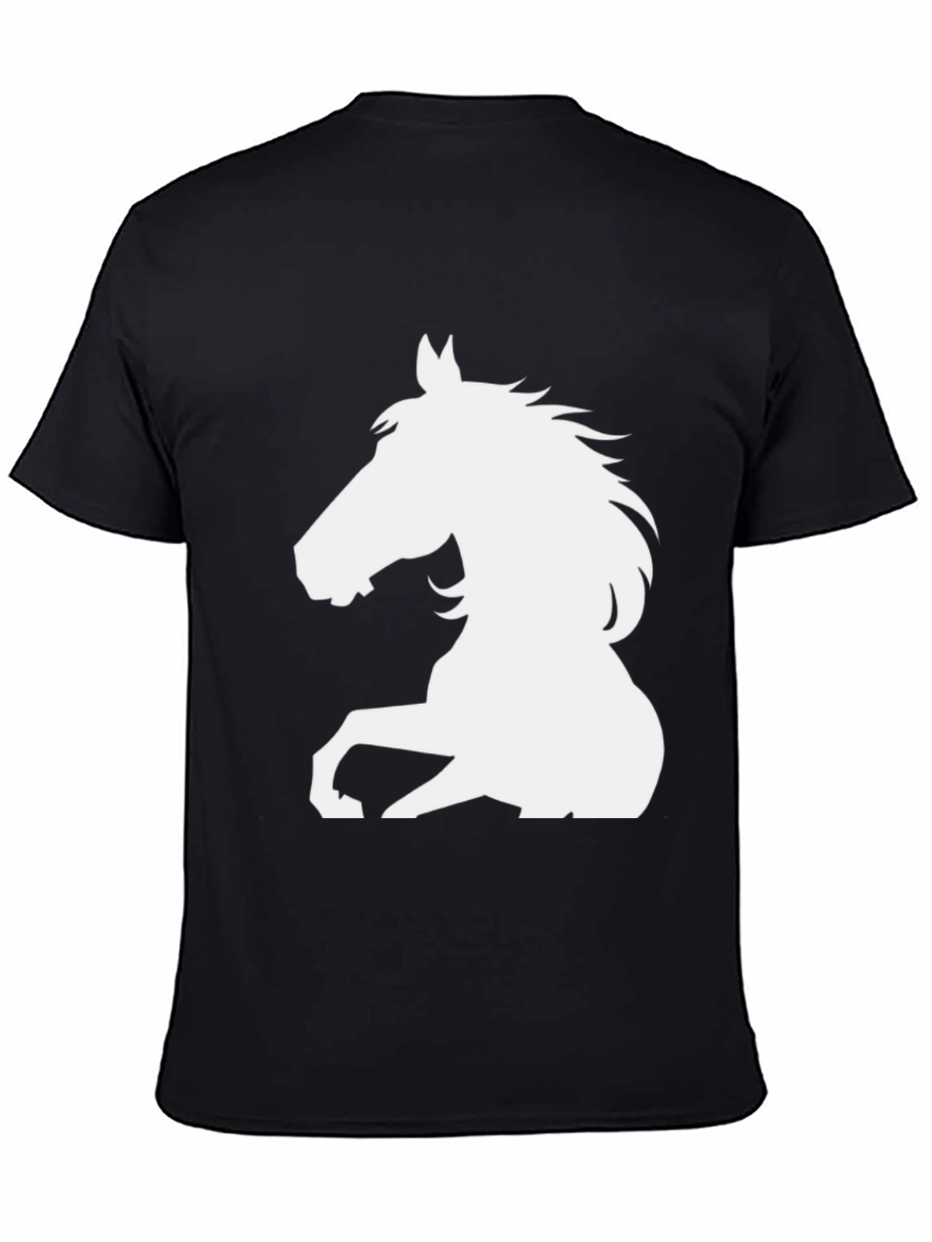 Black Horse Graphic Tee - Mens Casual Top