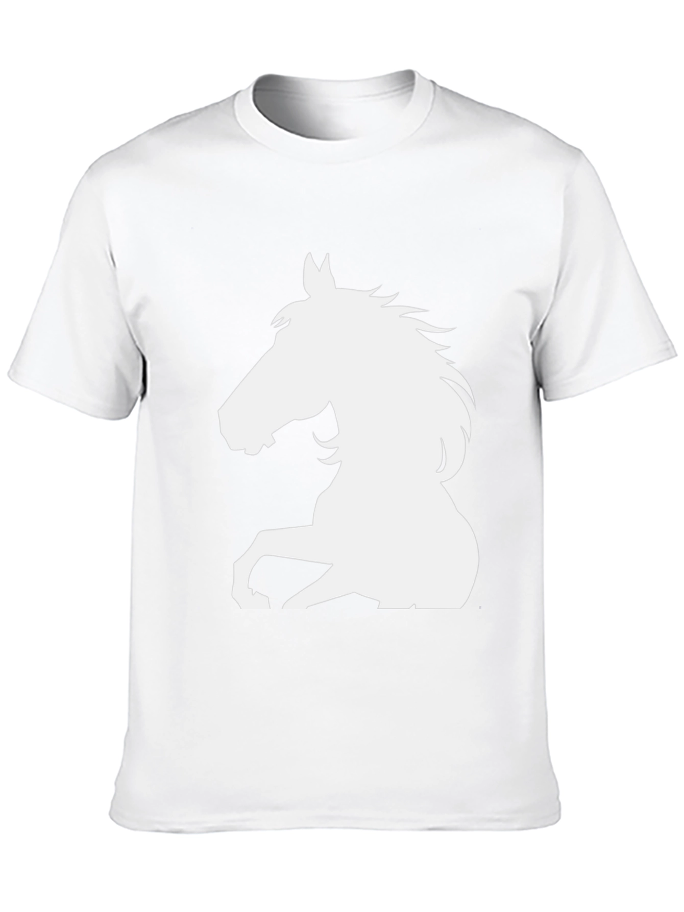 Black Horse Graphic Tee - Mens Casual Top