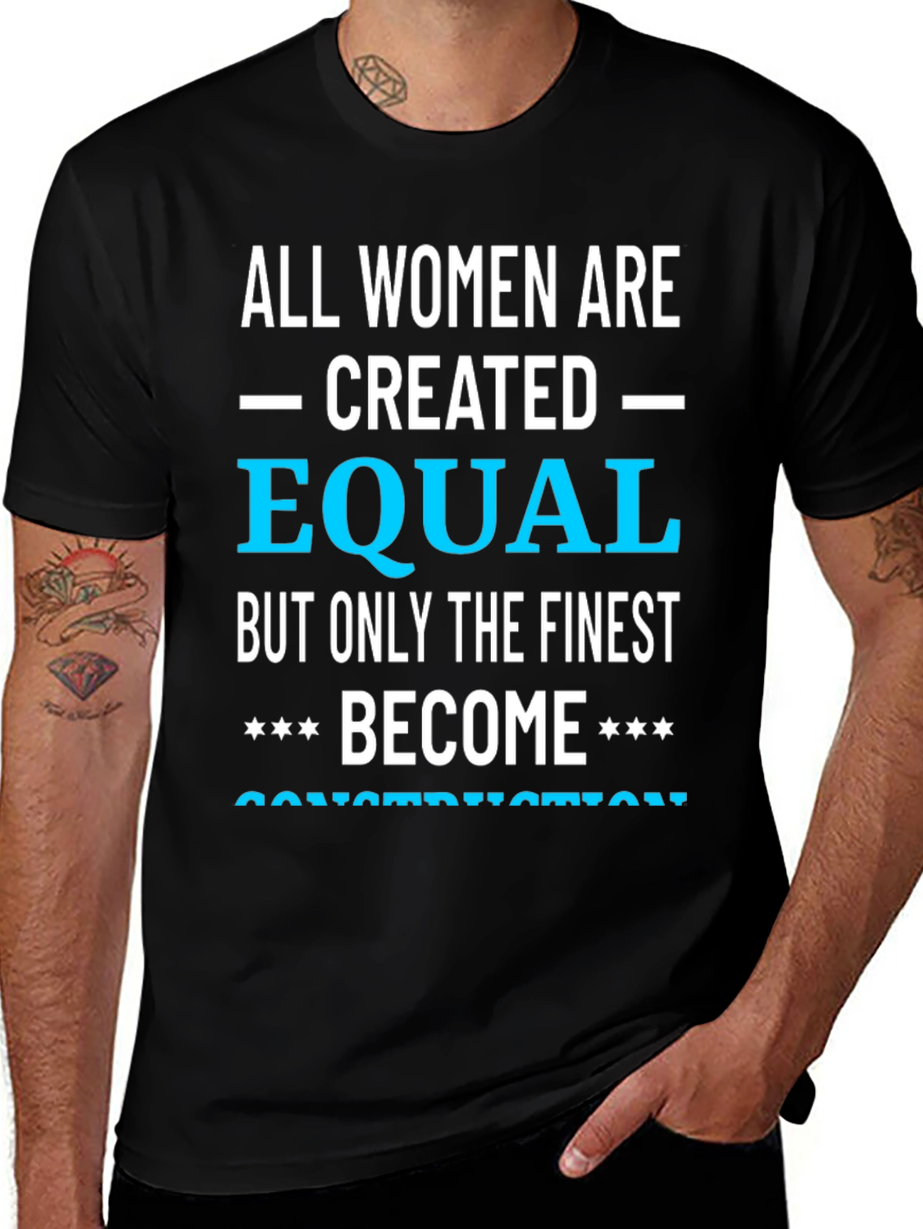 Finest Women Become Construction T-Shirt