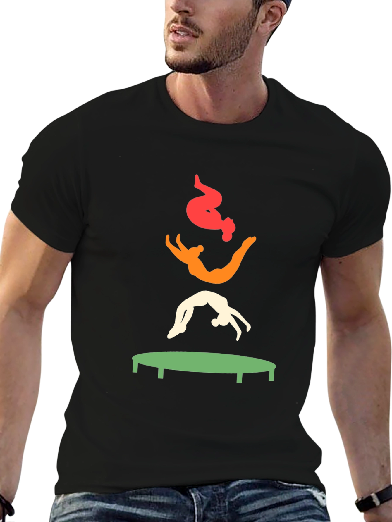 Gymnast Trampoline Graphic Tee