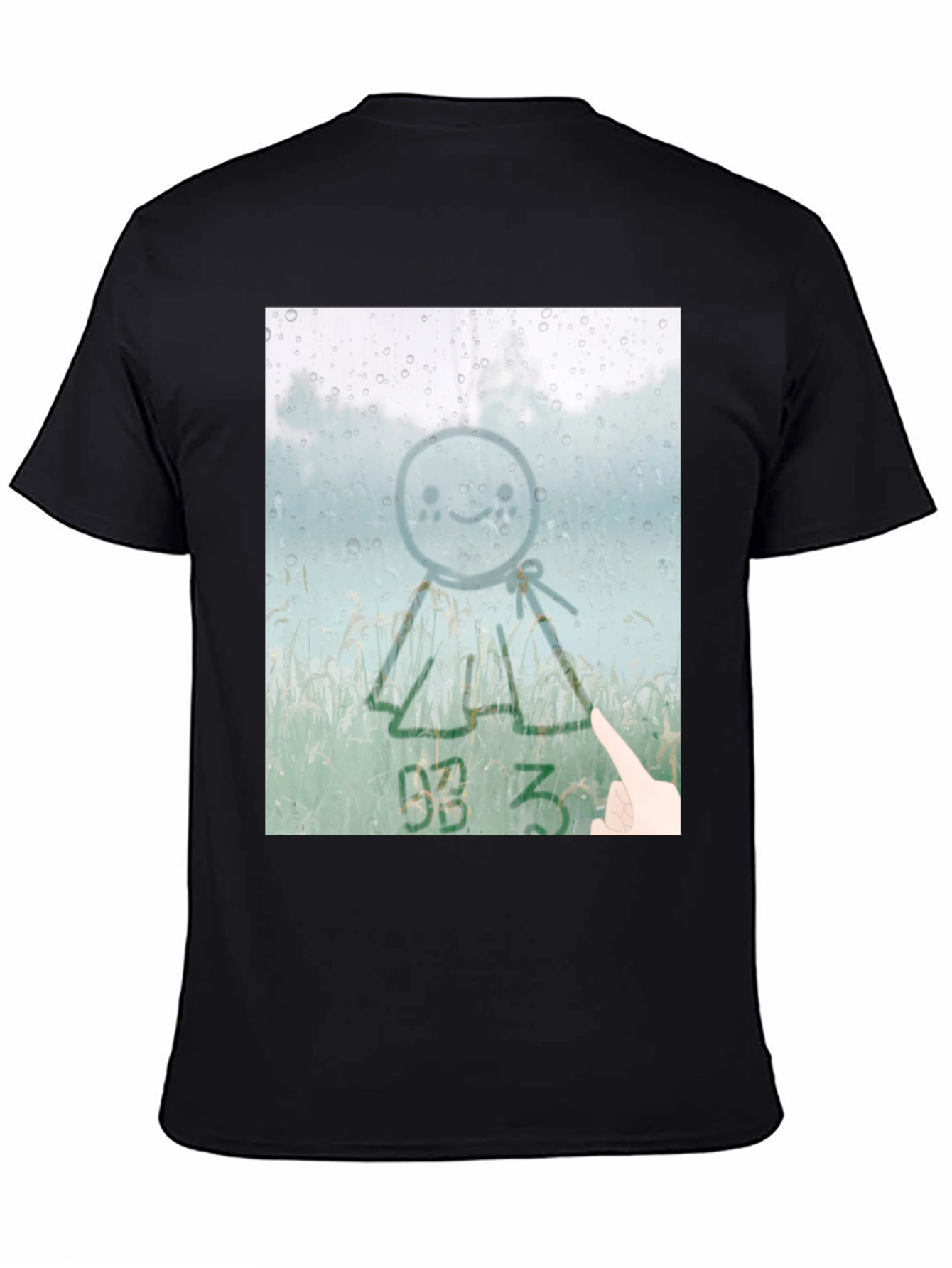 Sunshine Doll Graphic Tee - Black Cotton T-Shirt