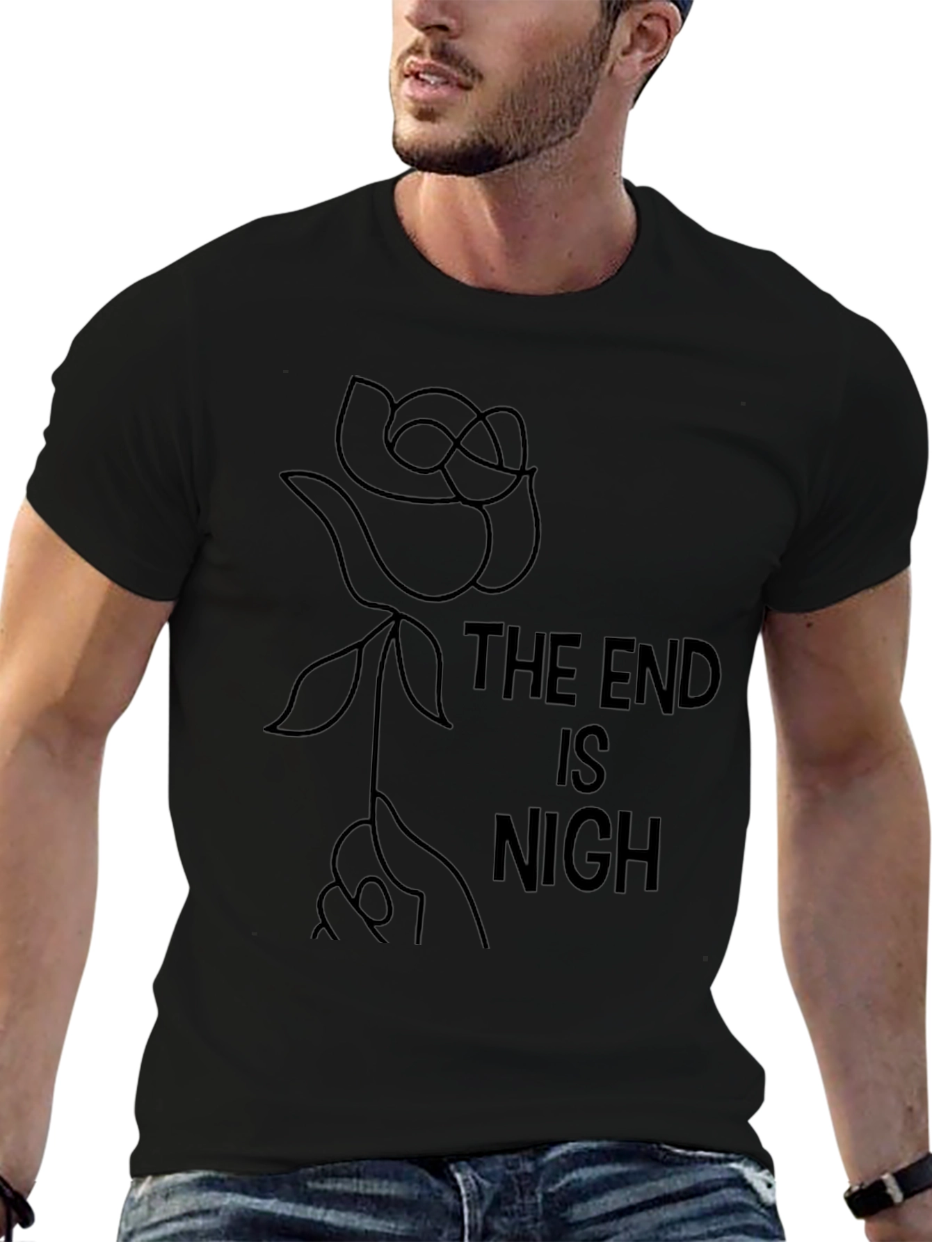 The End is Nigh Graphic Tee - Black