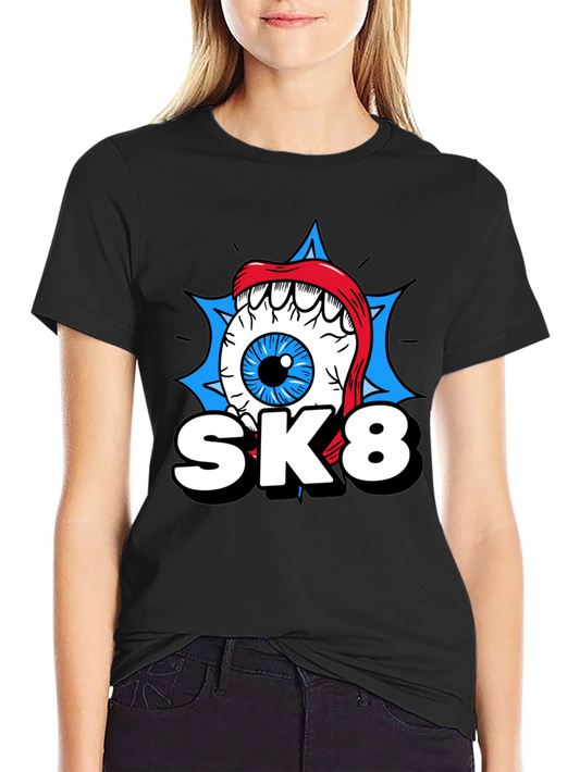 SK8 Eye Graphic T-Shirt - Cool Novelty Tee