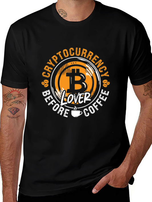 Crypto Before Coffee T-Shirt | Bitcoin Lover Tee