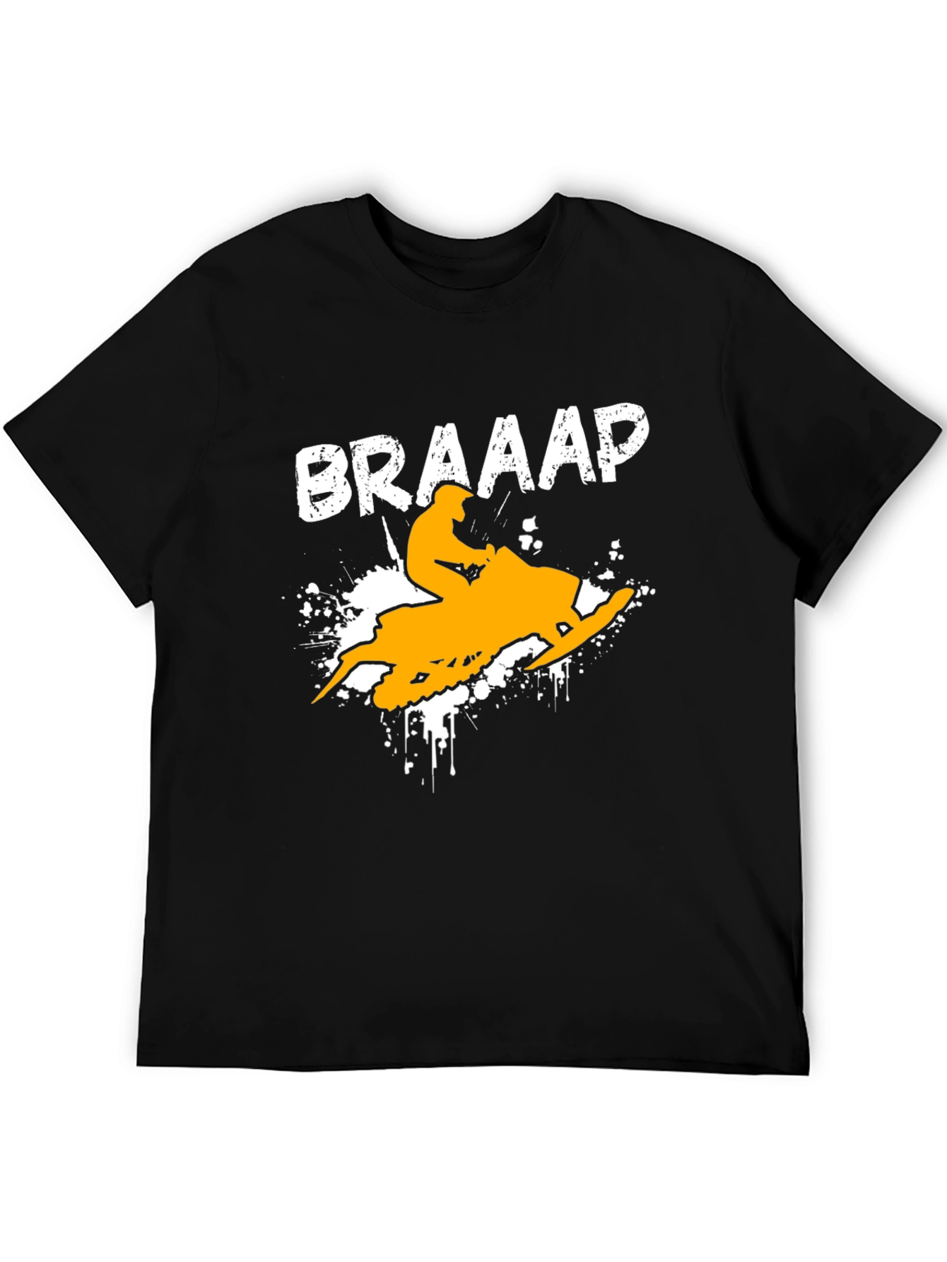Braaap Snowmobile T-Shirt - Black