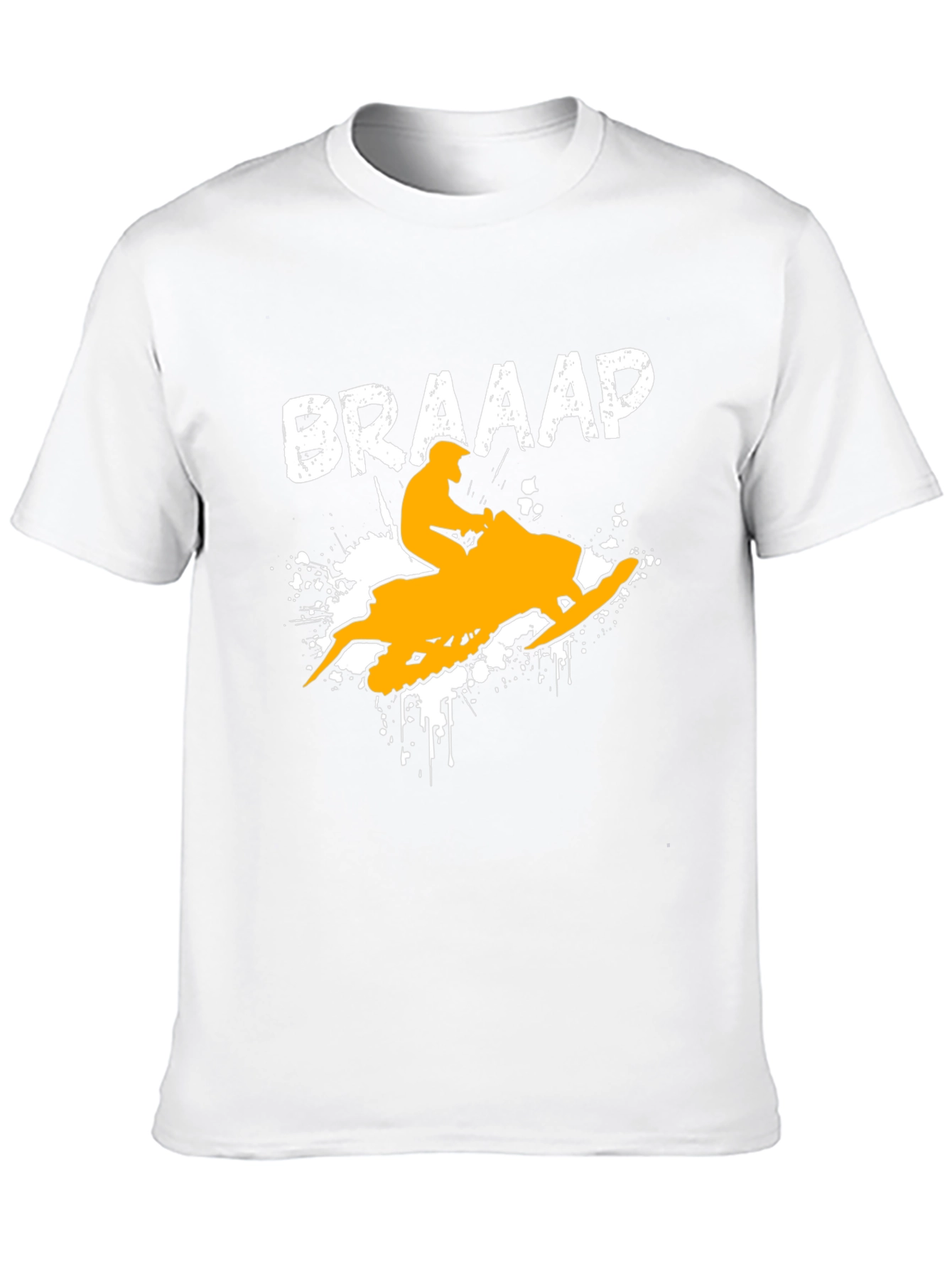 Braaap Snowmobile T-Shirt - Black