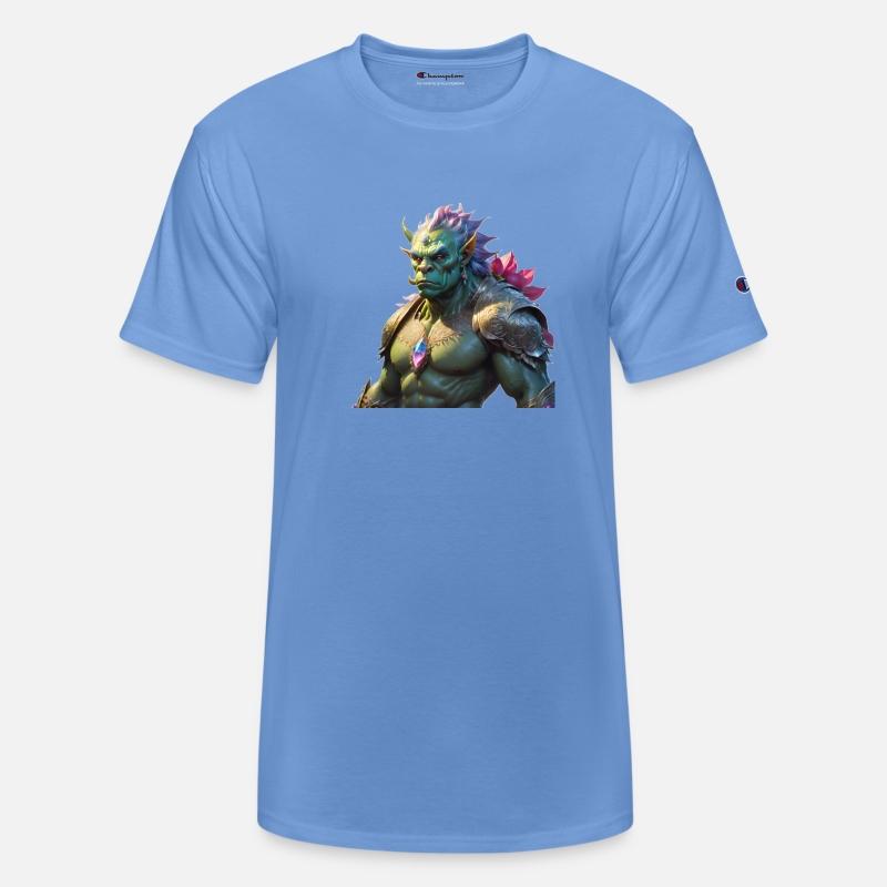 Rainbow colored orc male
