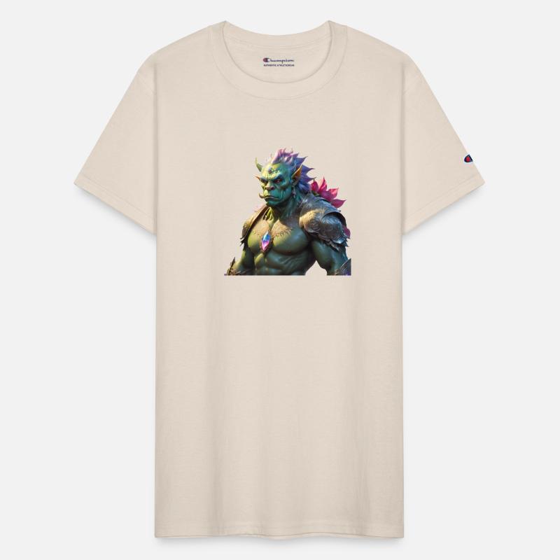 Rainbow colored orc male