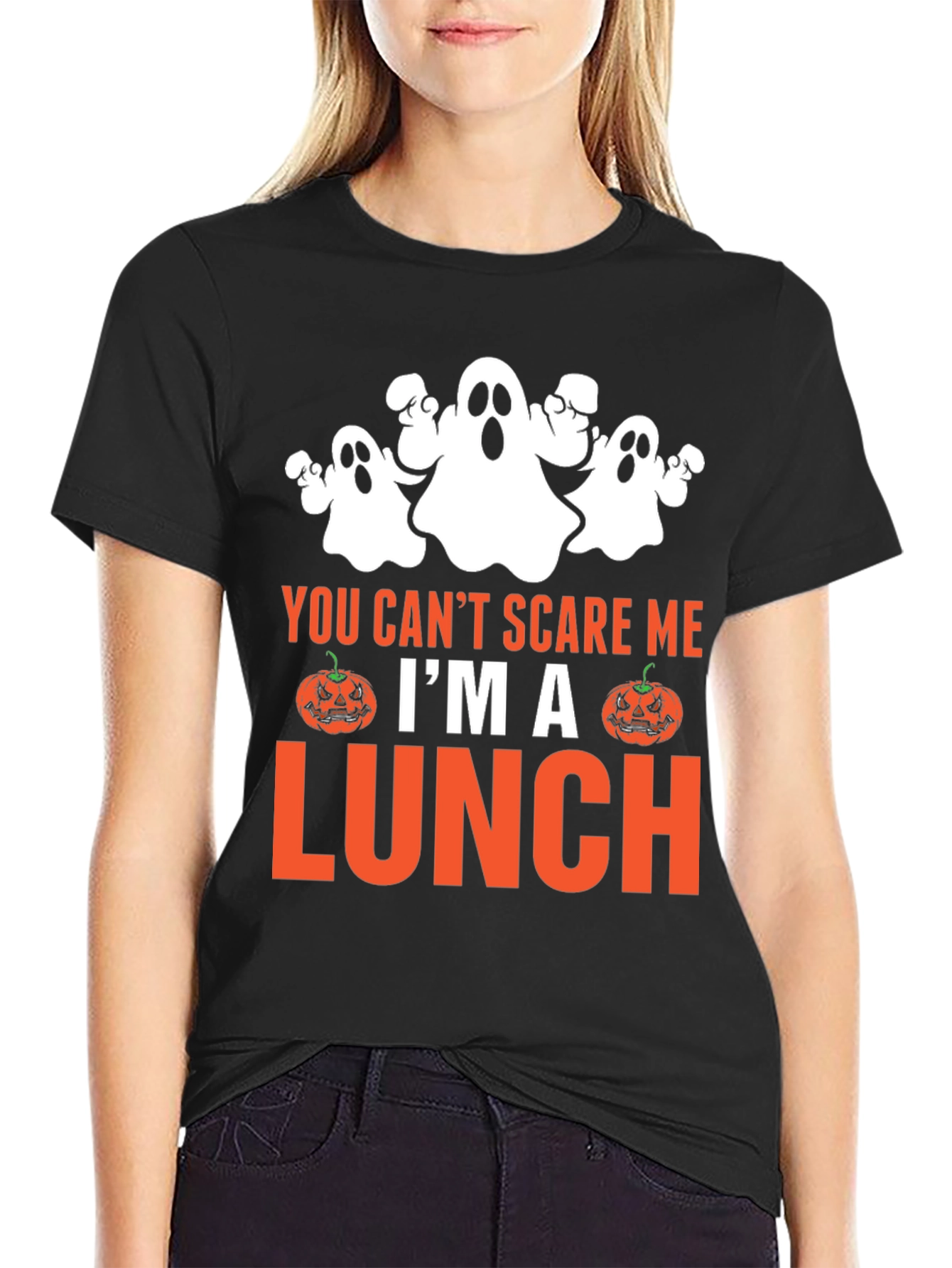 You Cant Scare Me Im a Lunch Halloween T-Shirt