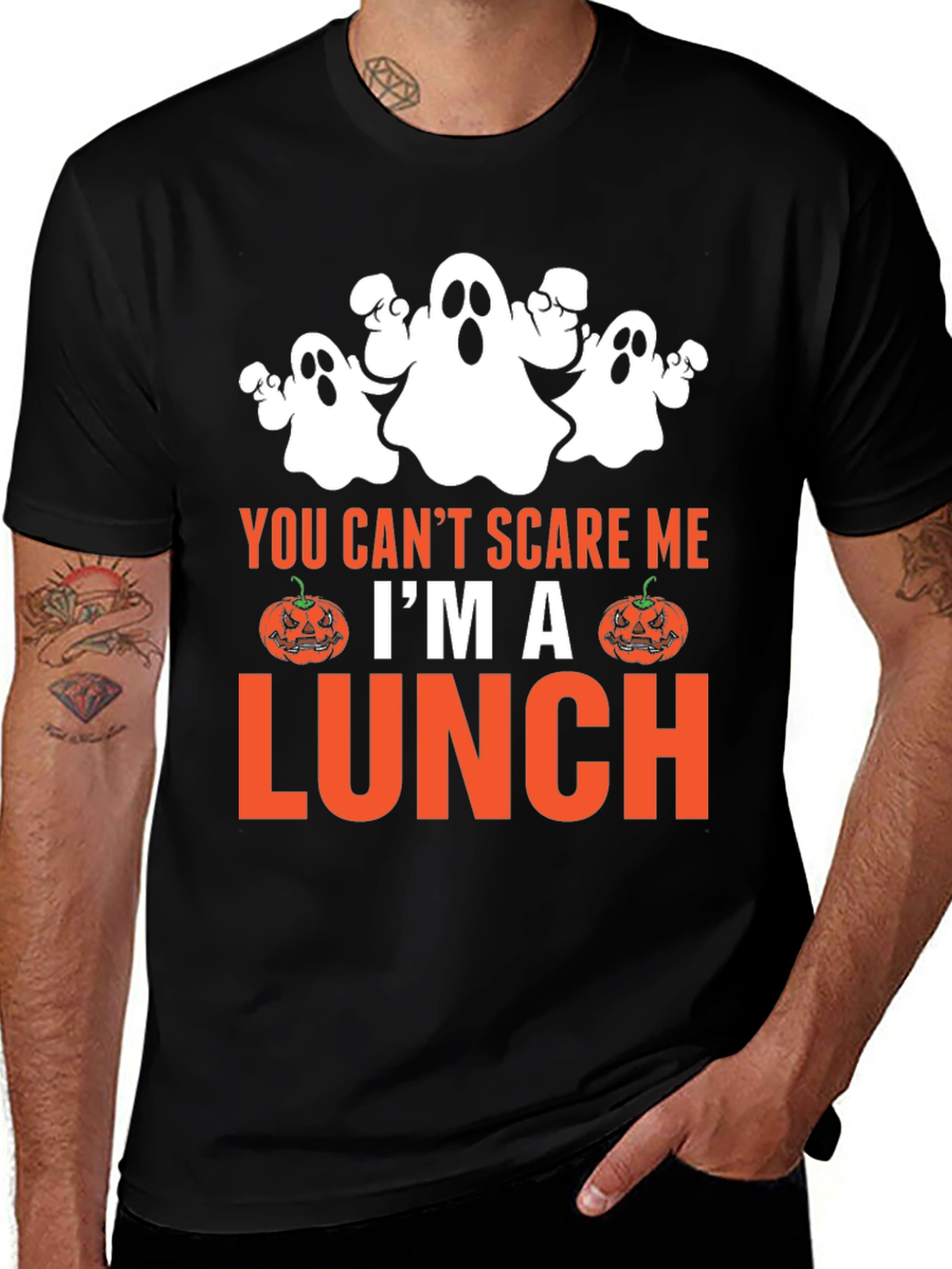 You Cant Scare Me Im a Lunch Halloween T-Shirt