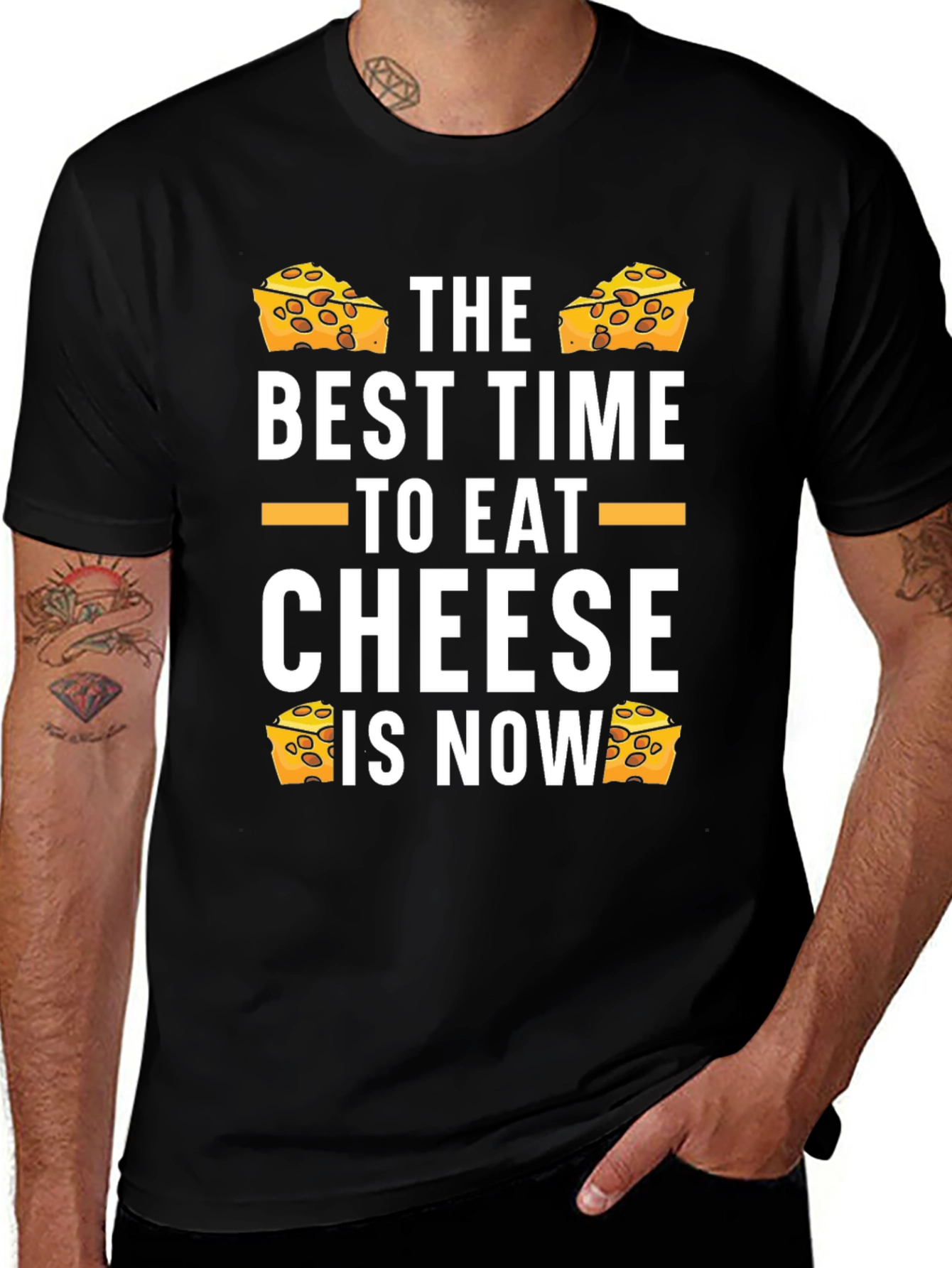 Funny Cheese Lover Graphic T-Shirt