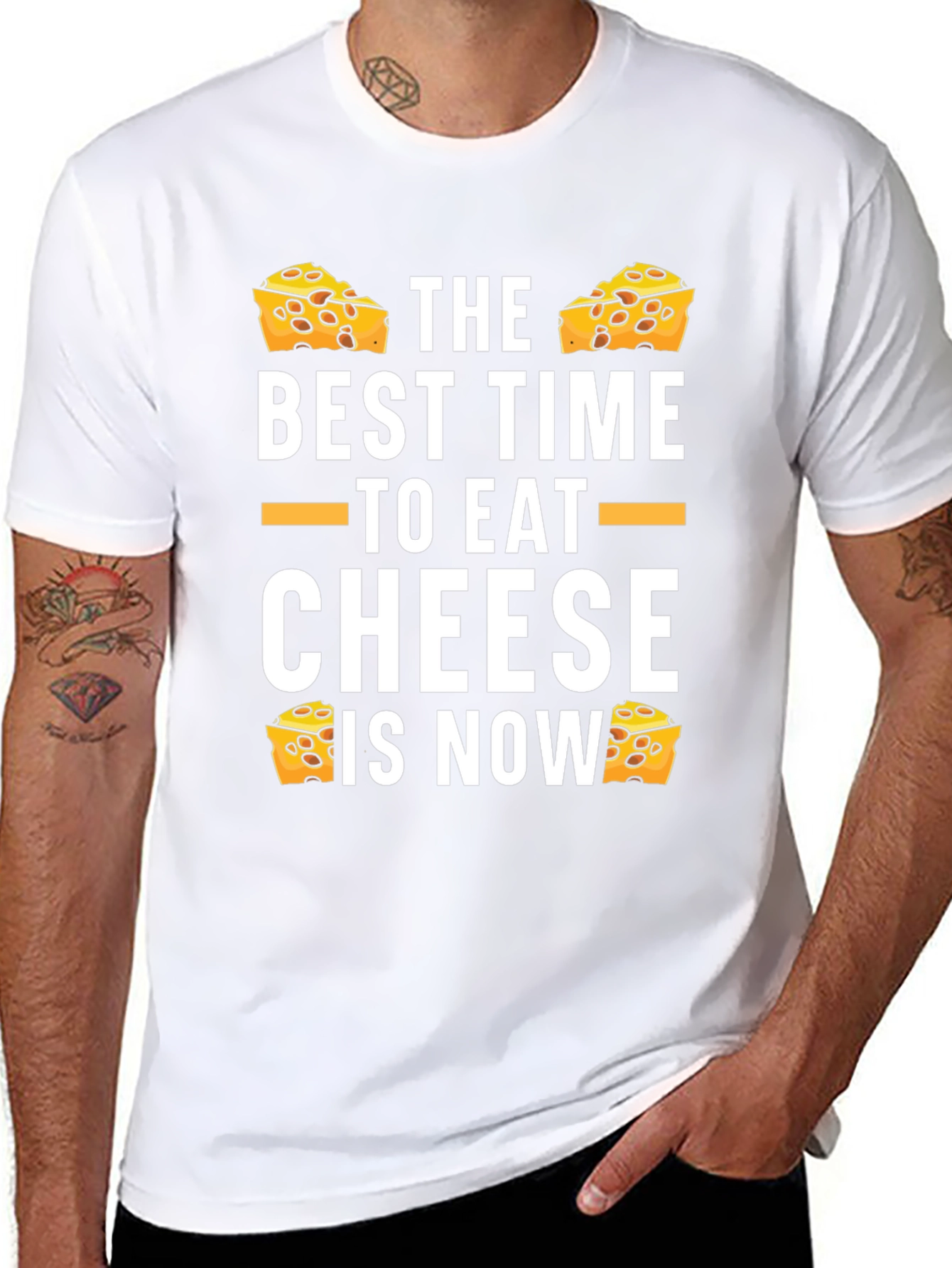 Funny Cheese Lover Graphic T-Shirt