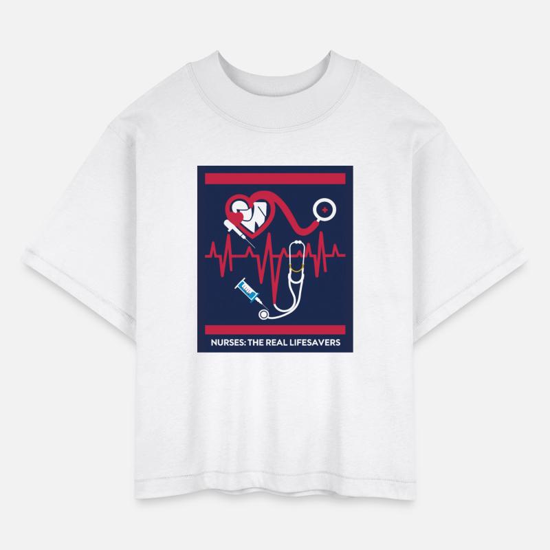 Registered Nurse RN T-Shirt Heartbeat Line Design