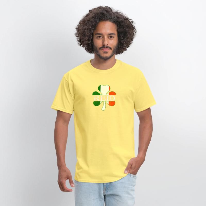 Reid Irish Surname Ireland Flag Shamrock