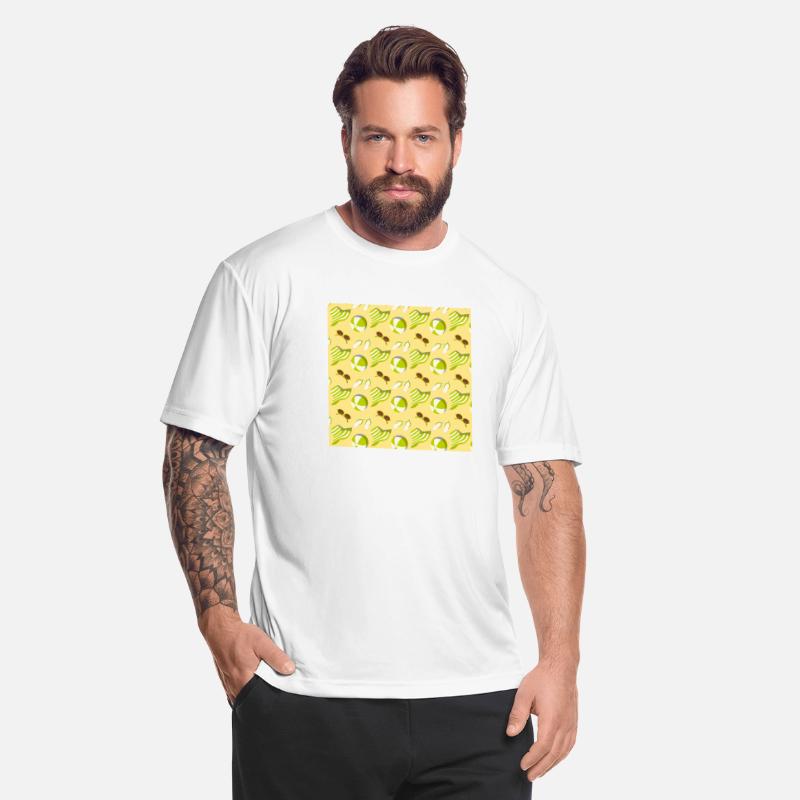 Relaxing beach pattern with sunglasses and sun hat