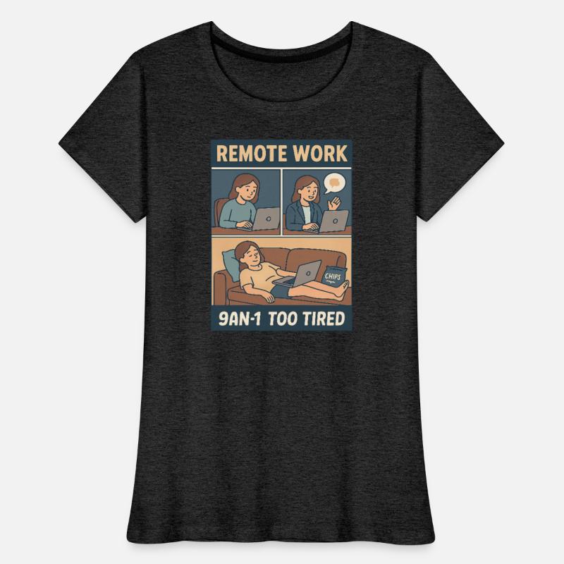 Remote Work Exhaustion Illustration