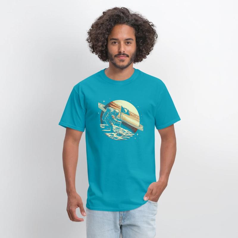 Retro Astronaut on Planet Space Adventure 4