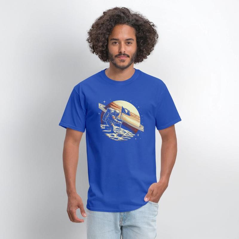 Retro Astronaut on Planet Space Adventure 4