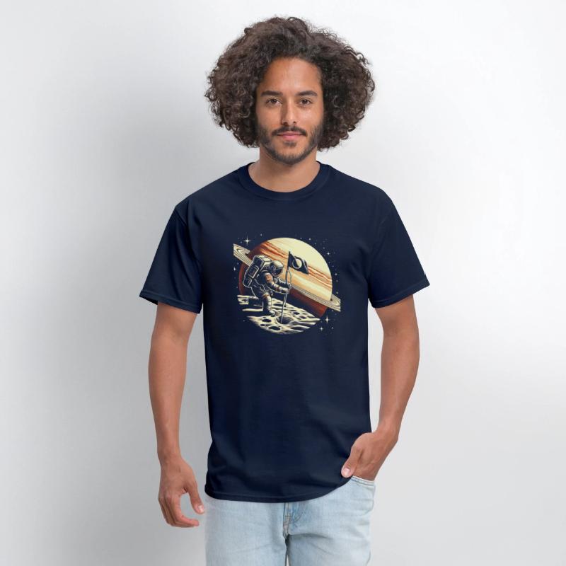 Retro Astronaut on Planet Space Adventure 4
