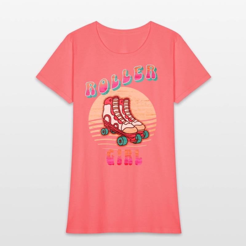 Retro Rollerskates 80's Skating Girl