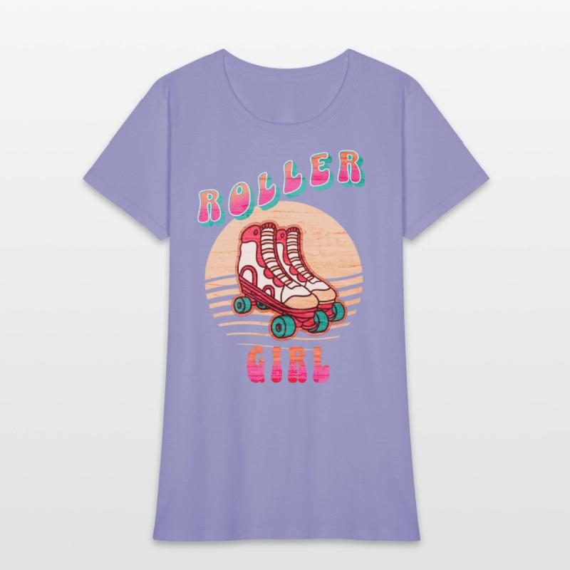 Retro Rollerskates 80's Skating Girl