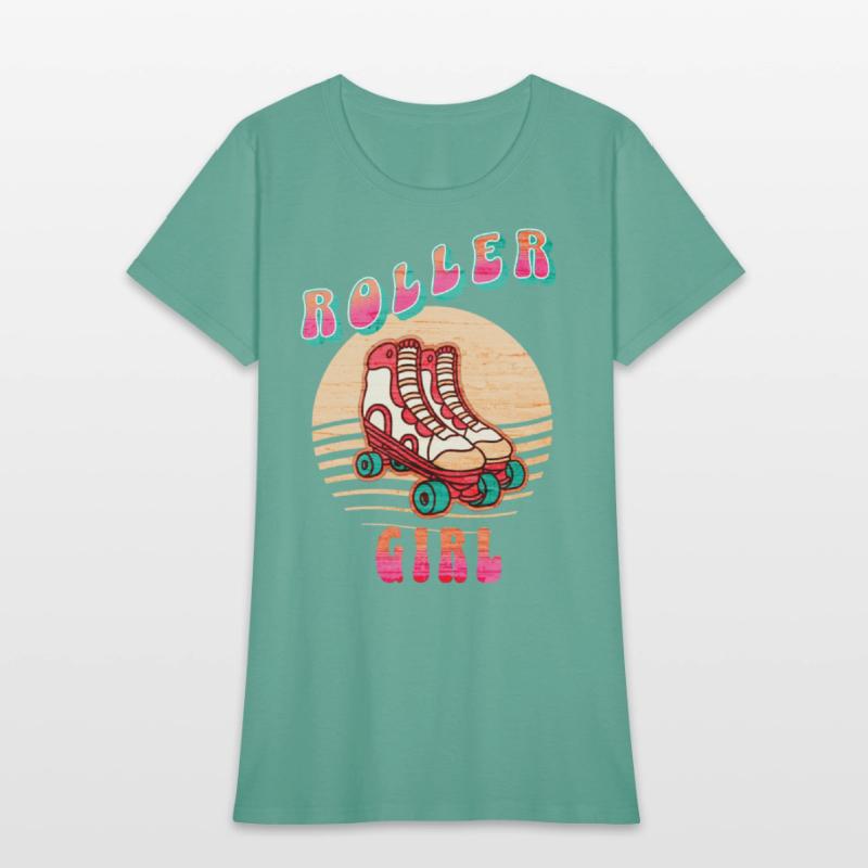 Retro Rollerskates 80's Skating Girl