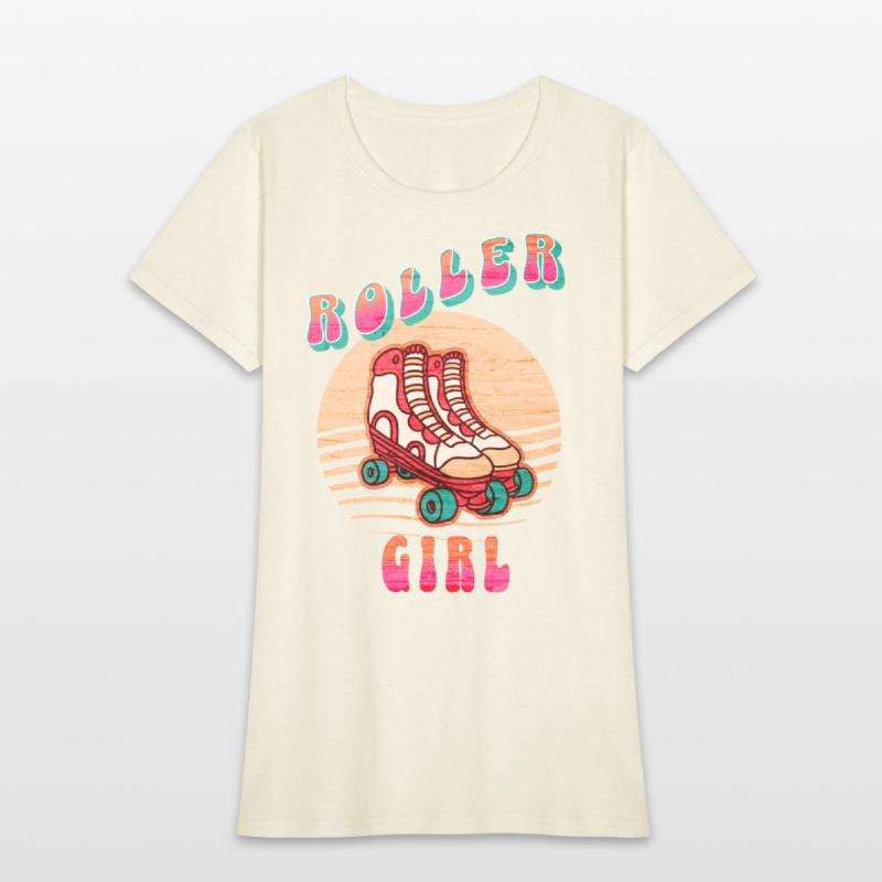 Retro Rollerskates 80's Skating Girl
